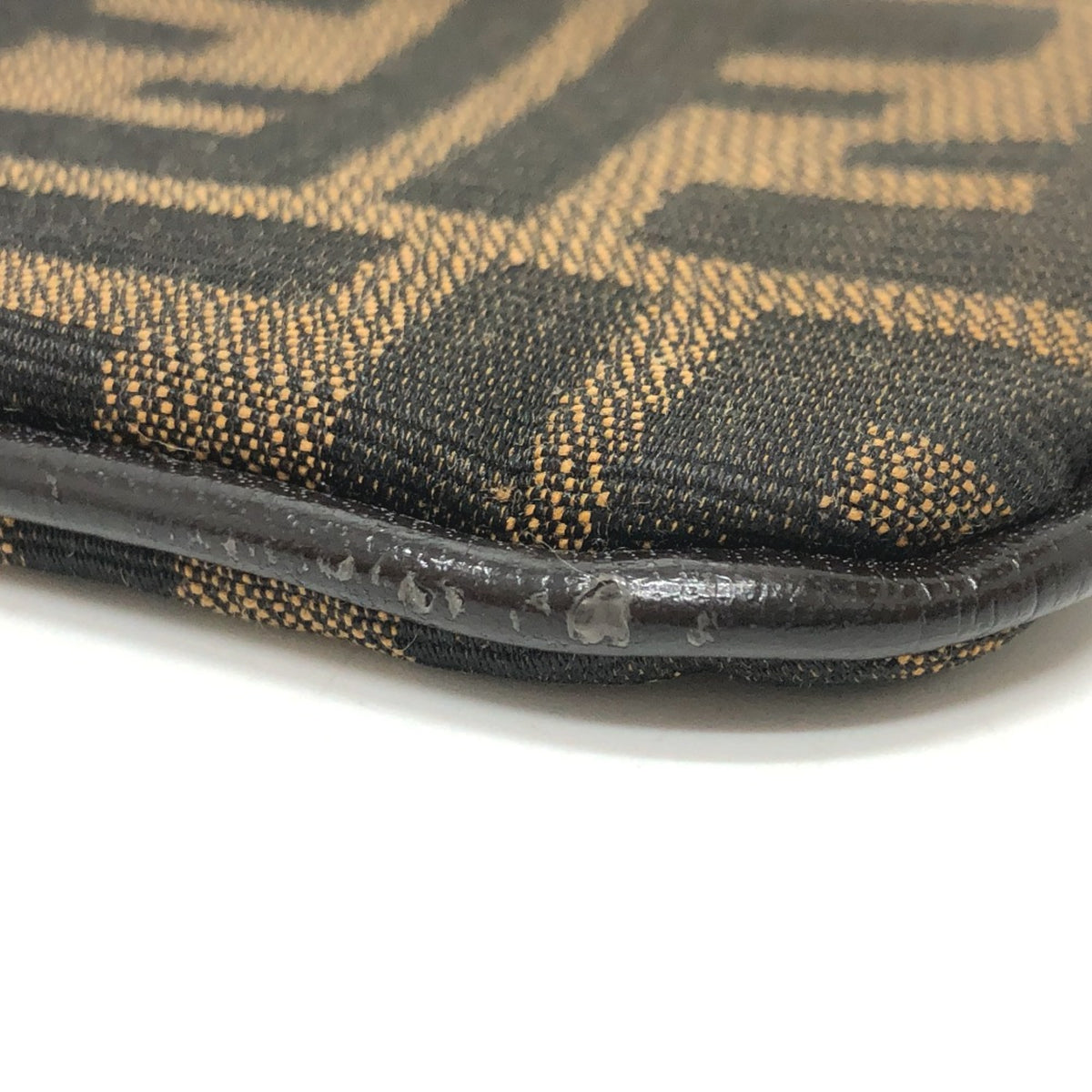 Fendi Brown Cloth Coin Purse/Coin Case (Pre-Owned)
