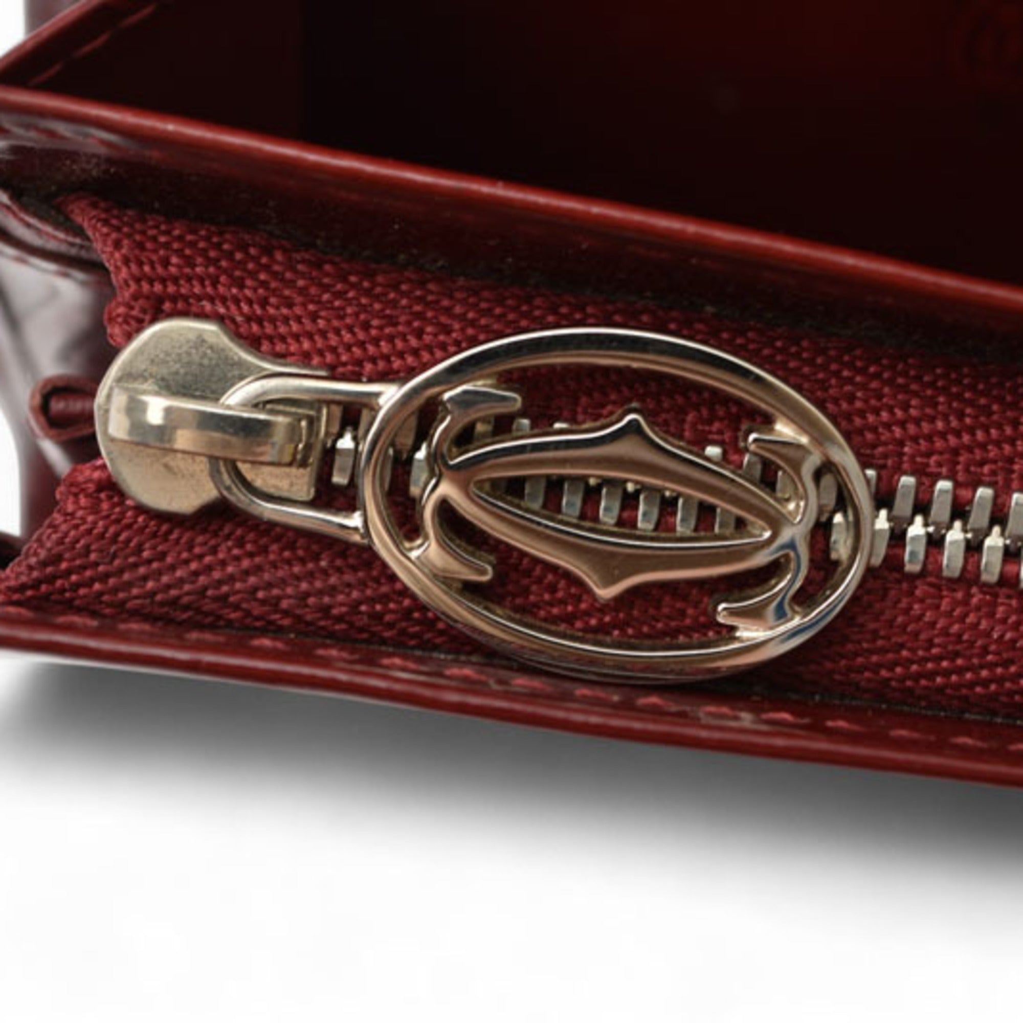Cartier Bordeaux Leather Wallet (Bi-Fold) (Pre-Owned)