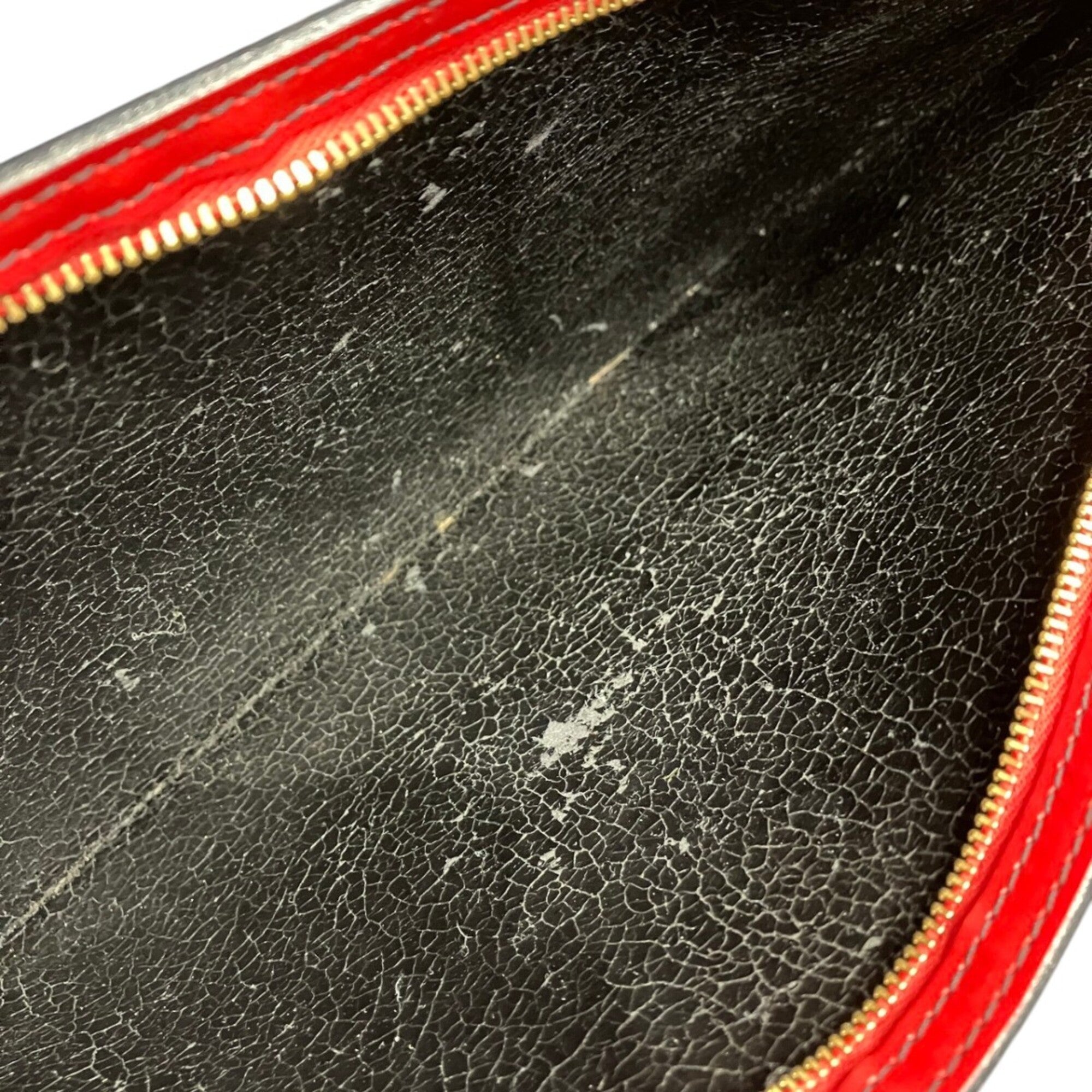 Louis Vuitton Epi Black Red Color Epi Leather Handbag (Pre-Owned)