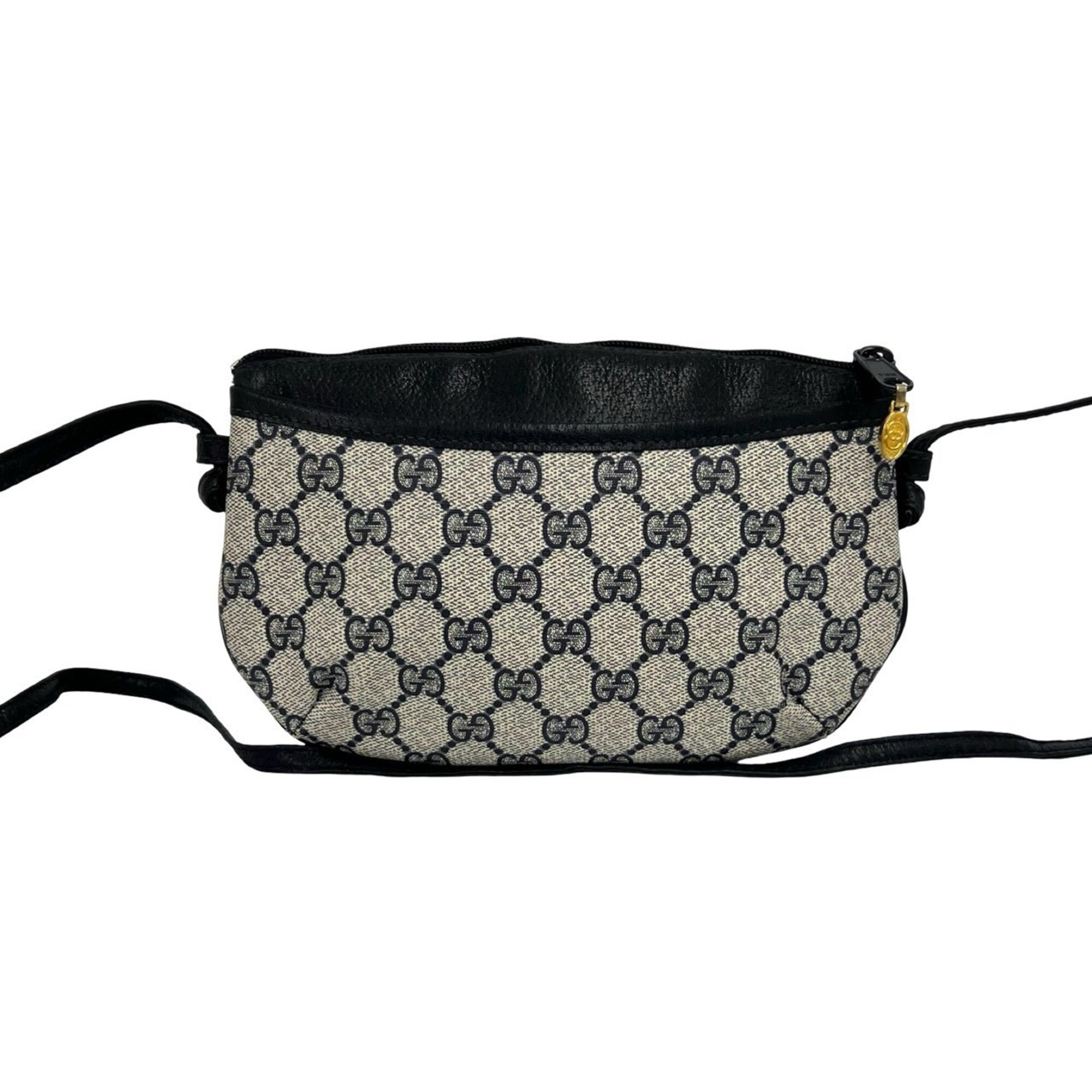 Gucci Navy Pvc Leather Pochette Shoulder Bag (Pre-Owned)