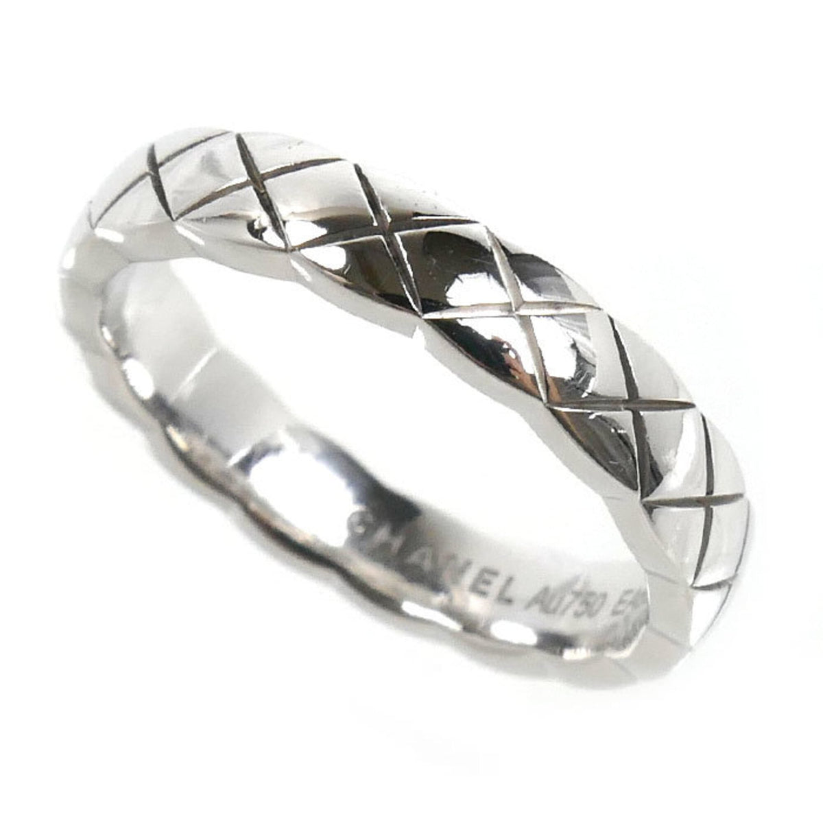 Chanel White Gold (18K) Band Ring (Pre-Owned)