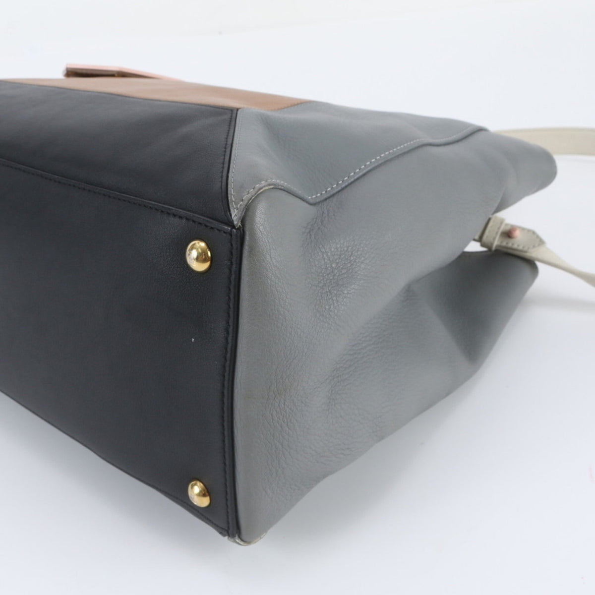 Fendi Multi-Color Leather Handbag Shoulder Bag Tote Bag (Pre-Owned)