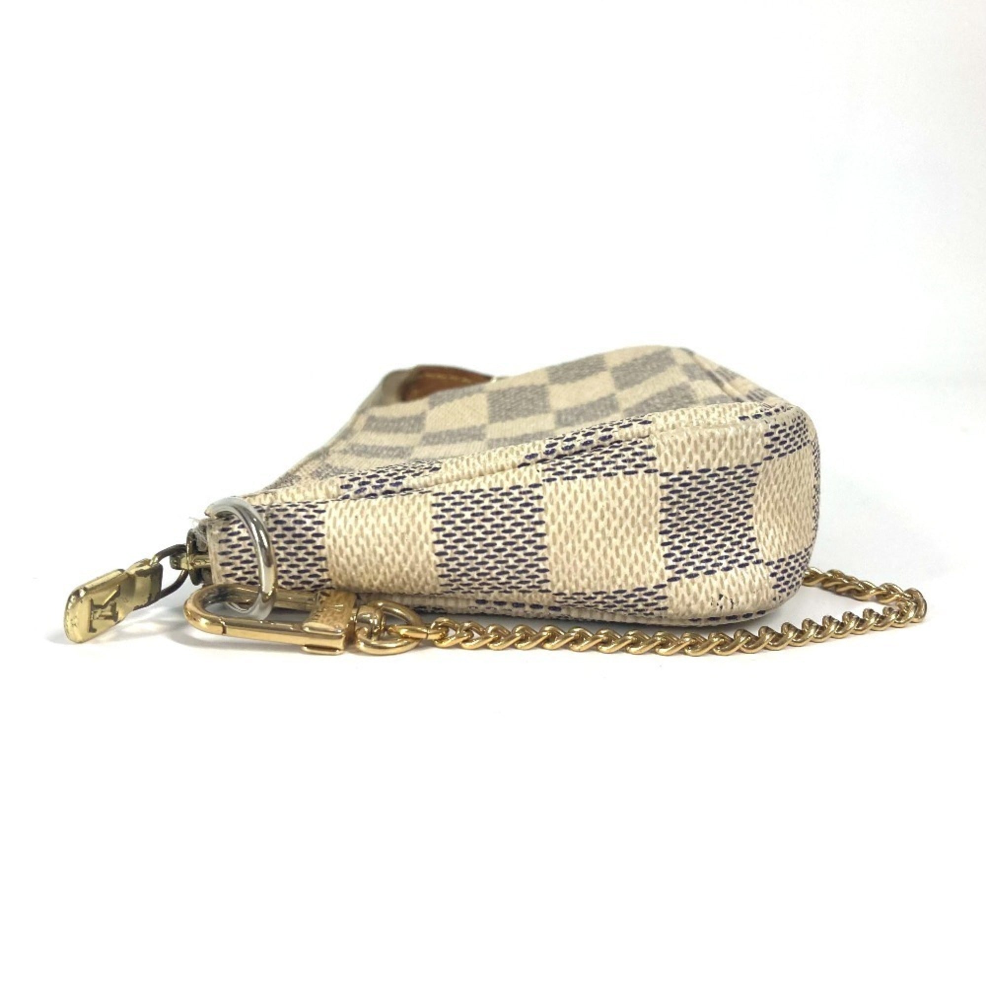 Louis Vuitton White Damier Azur Handbag (Pre-Owned)