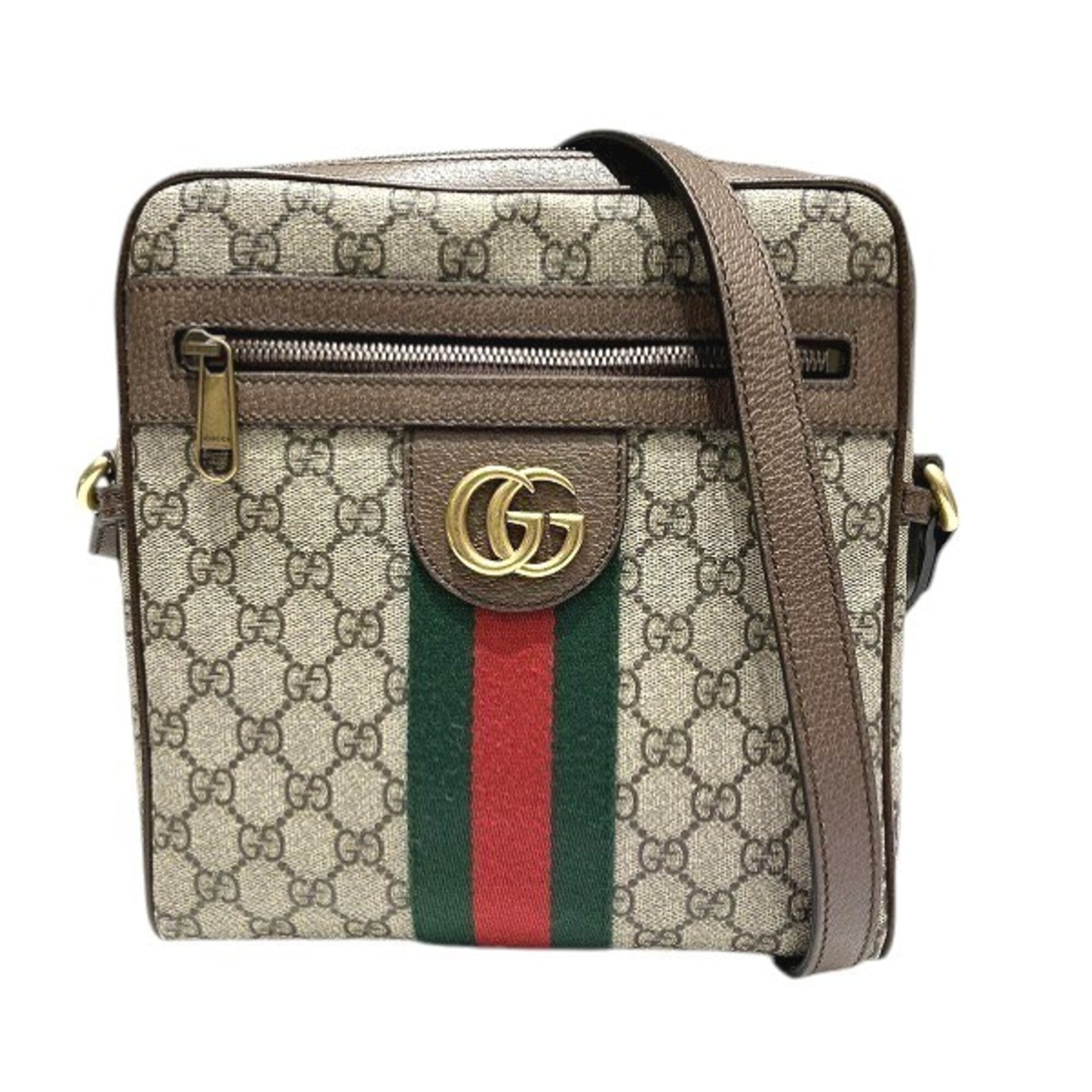 Gucci Beige Gg Supreme Handbag Shoulder Bag (Pre-Owned)