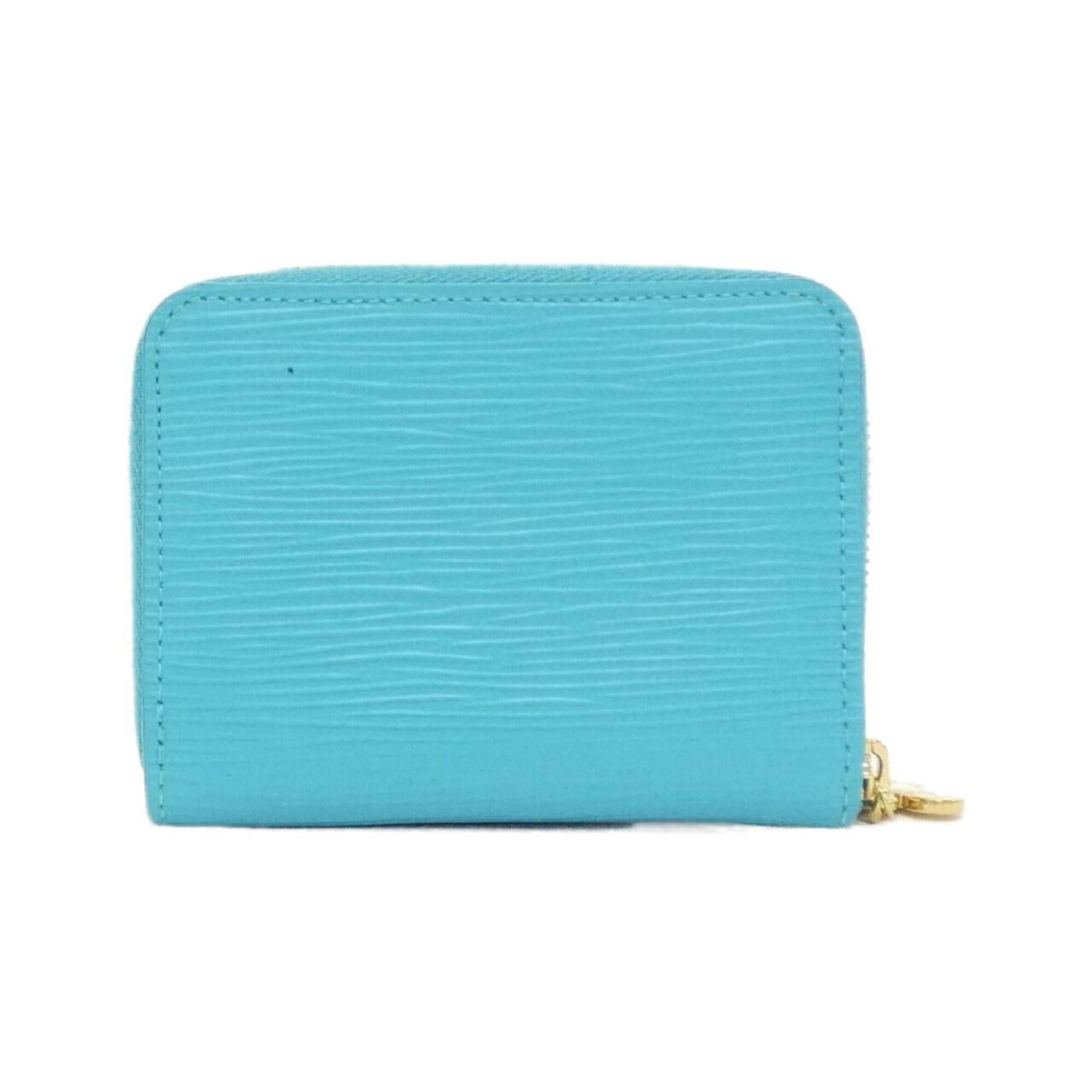 Louis Vuitton Blue Leather Coin Purse/Coin Case (Pre-Owned)