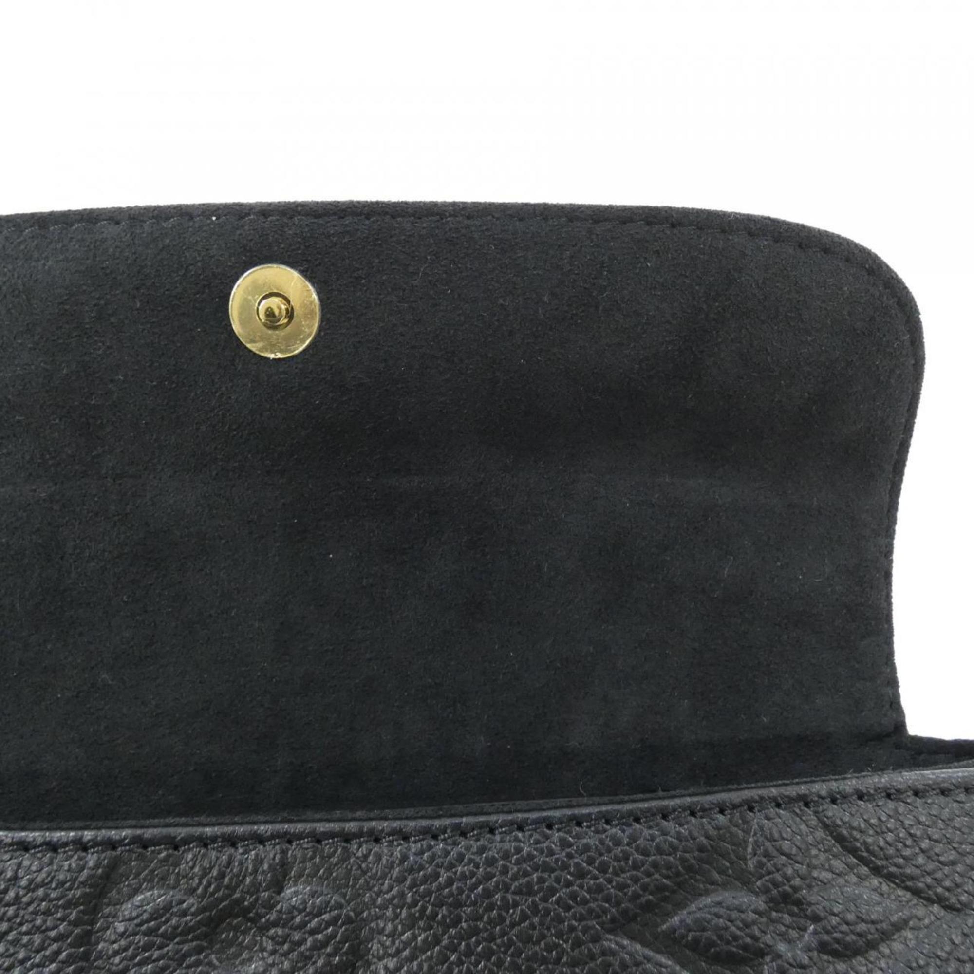 Louis Vuitton Black Leather Shoulder Bag (Pre-Owned)