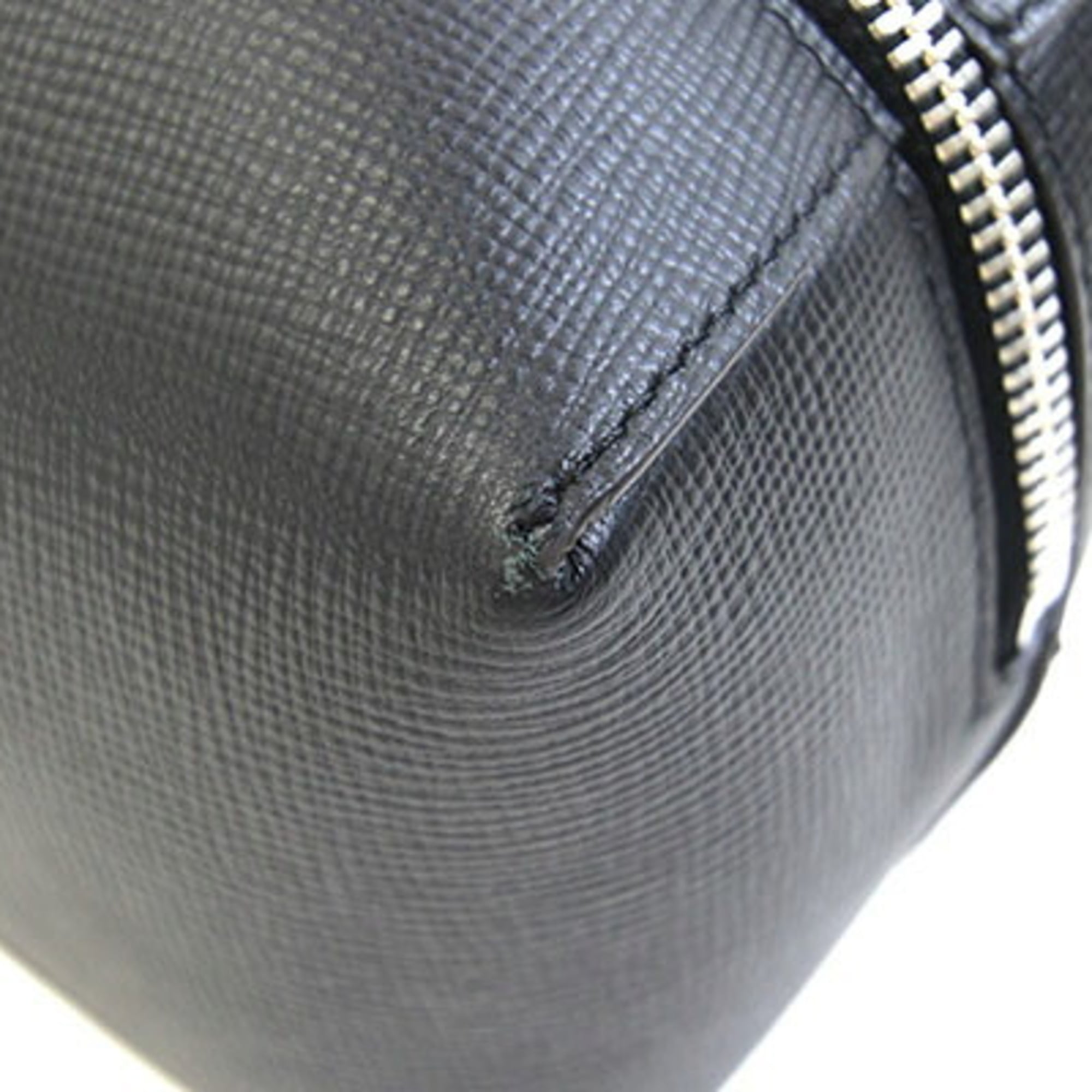Cartier Black Leather Clutch Bag Handbag Pouch (Pre-Owned)