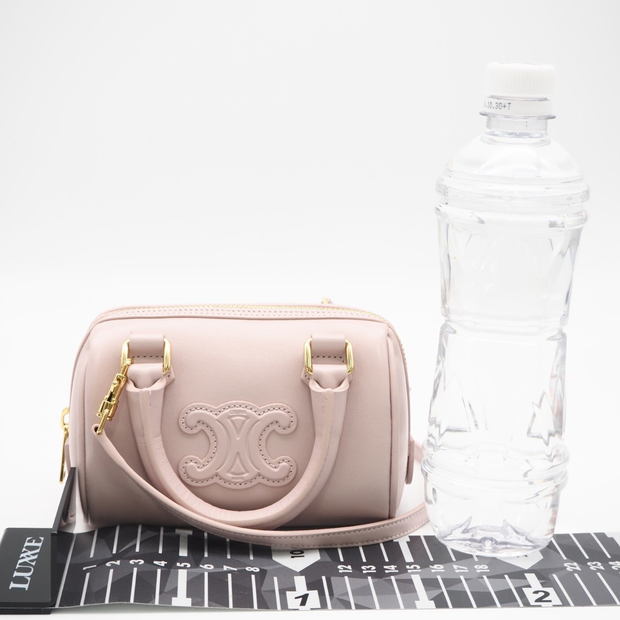 Celine Pink Leather Boston Bag Shoulder Bag (Pre-Owned)
