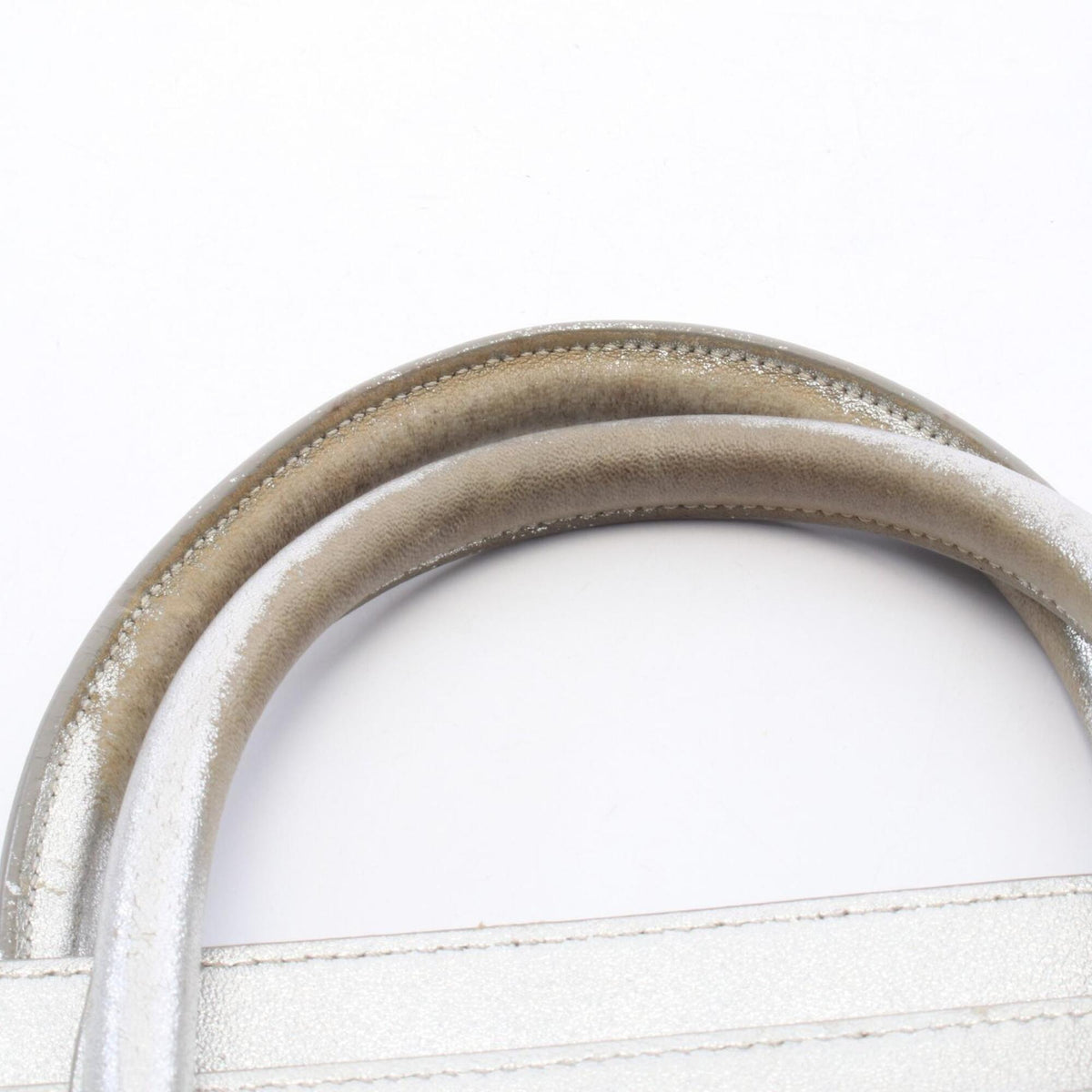 Celine Silver Leather Handbag (Pre-Owned)