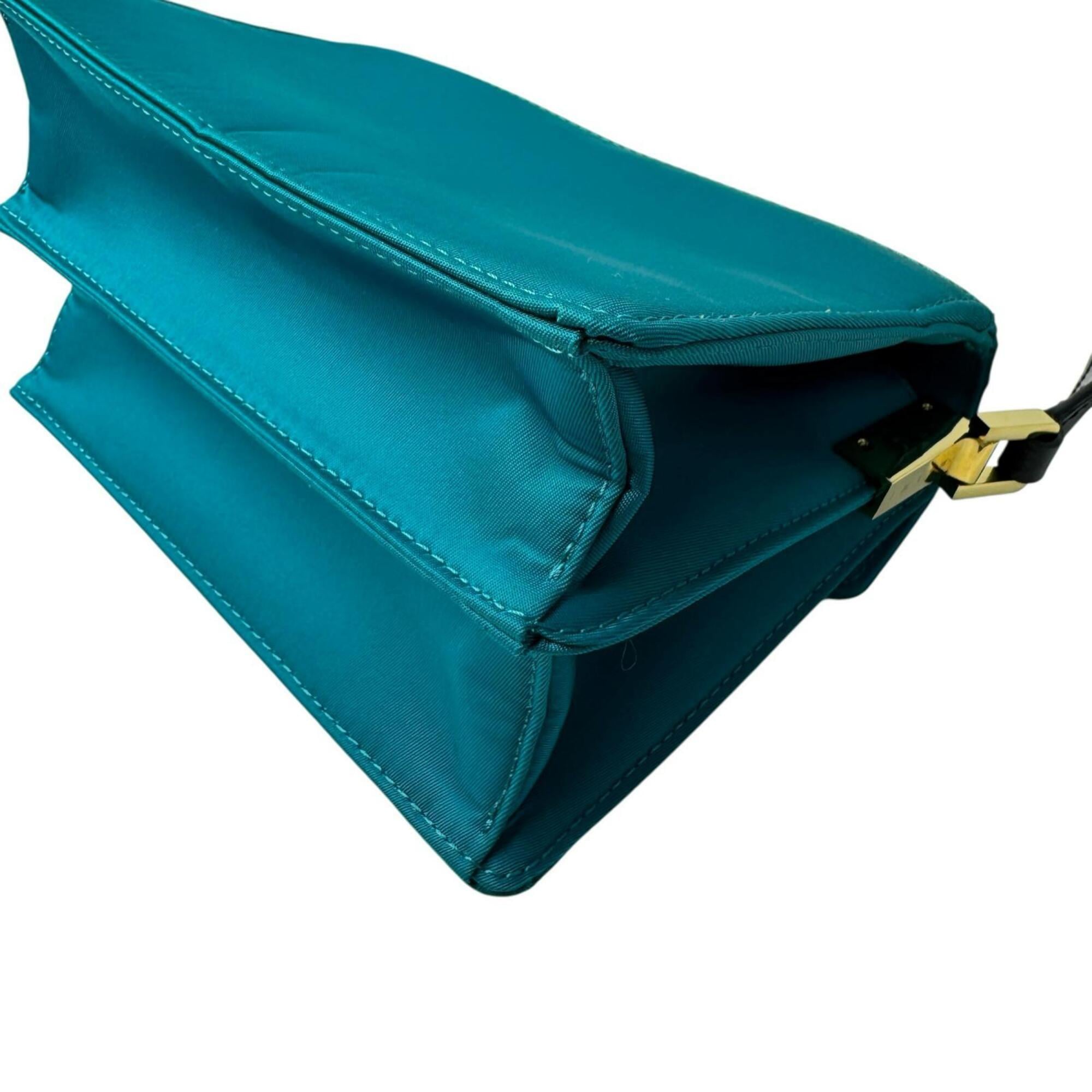 Marni Blue Green Nylon Shoulder Bag (Pre-Owned)