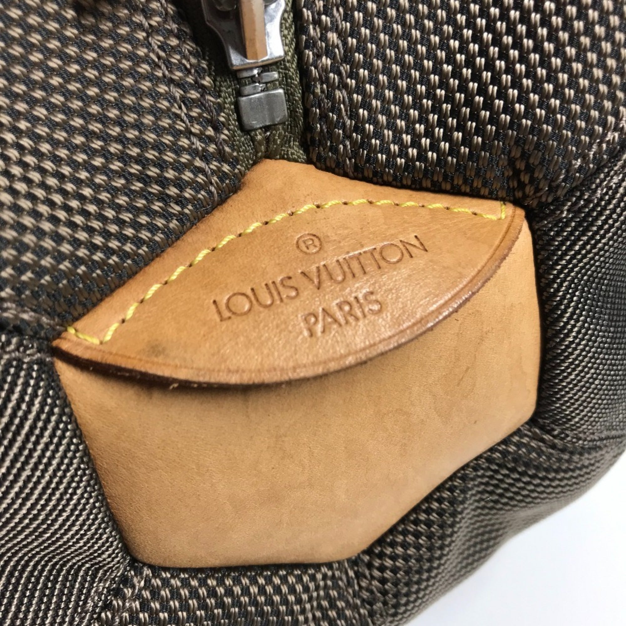 Louis Vuitton Khaki Damier Geant Boston Bag Shoulder Bag (Pre-Owned)
