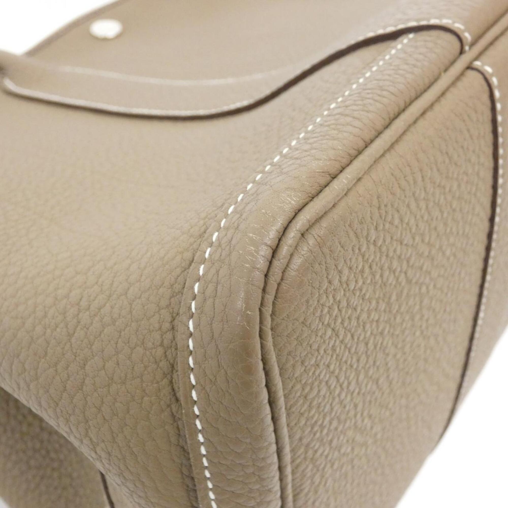 Hermes Etoupe Gray Negonda Leather Handbag (Pre-Owned)