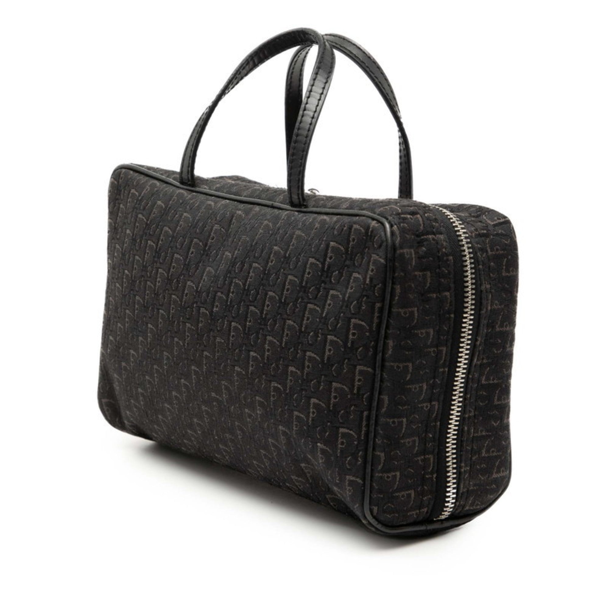 Christian Dior Black Canvas Leather Handbag (Pre-Owned)