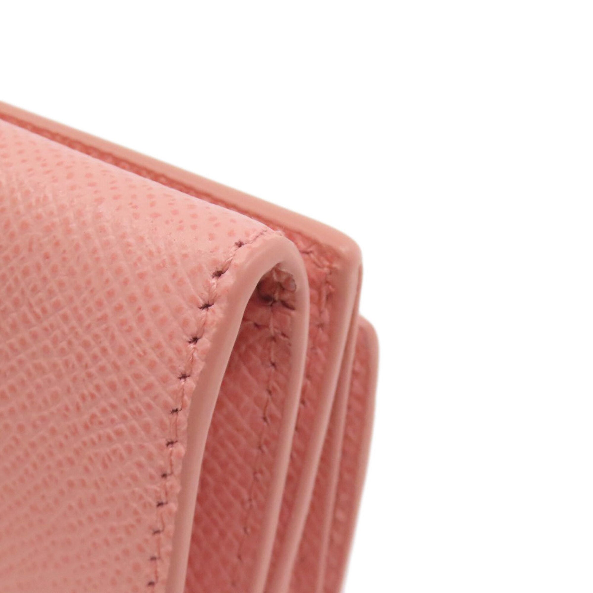 Salvatore Ferragamo Pink Leather Wallet (Bi-Fold) (Pre-Owned)