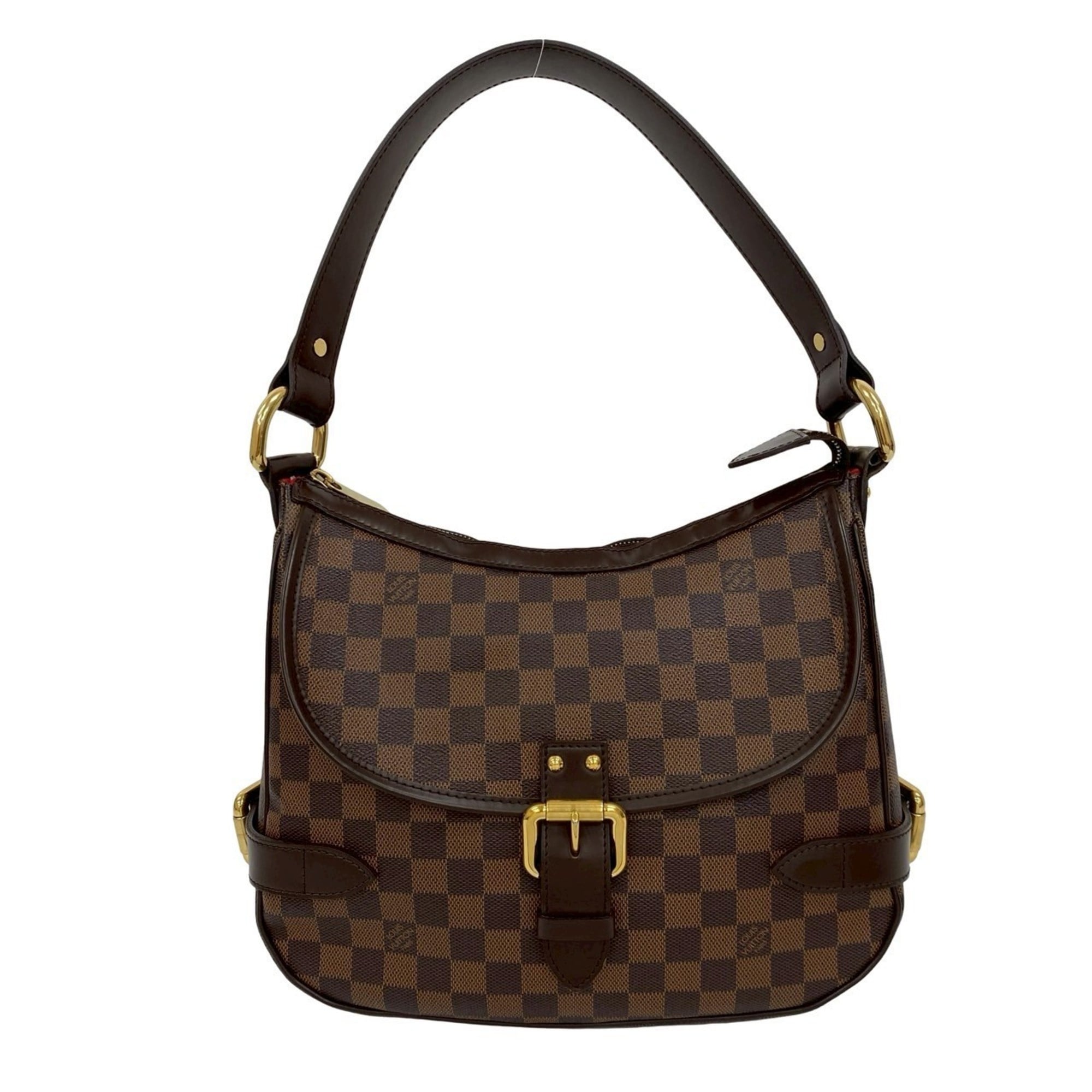Louis Vuitton Brown Leather Pvc Shoulder Bag Tote Bag (Pre-Owned)