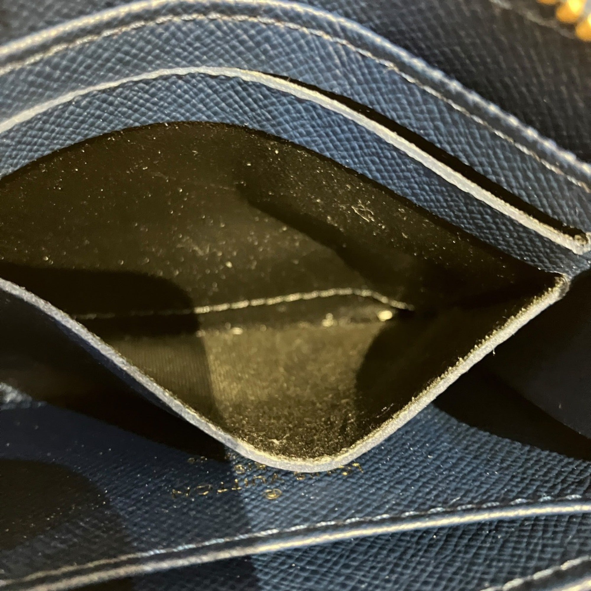Louis Vuitton Monogram Denim Blue Denim Coin Purse/Coin Case (Pre-Owned)