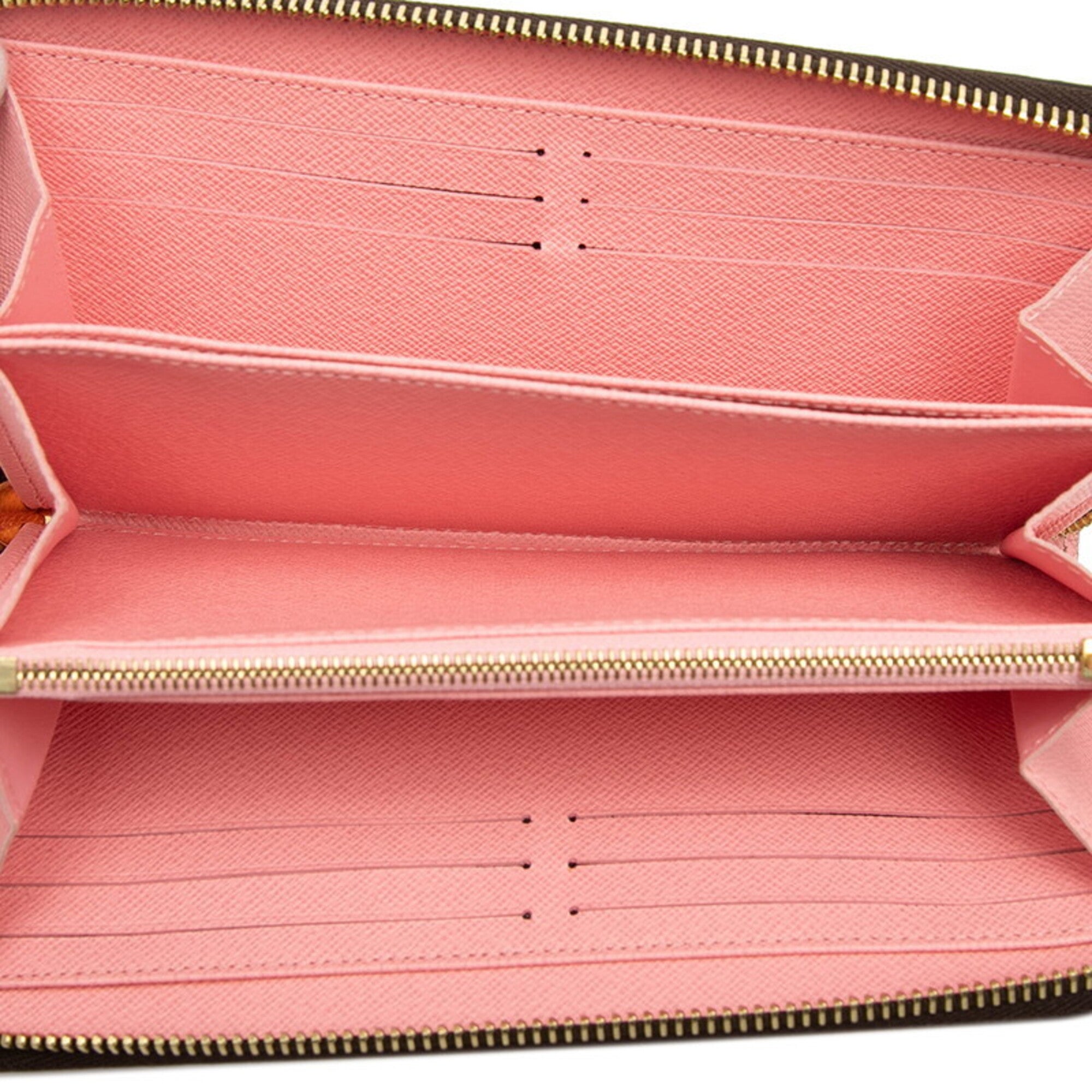 Louis Vuitton Brown Pink Pvc Long Wallet (Bi-Fold) (Pre-Owned)
