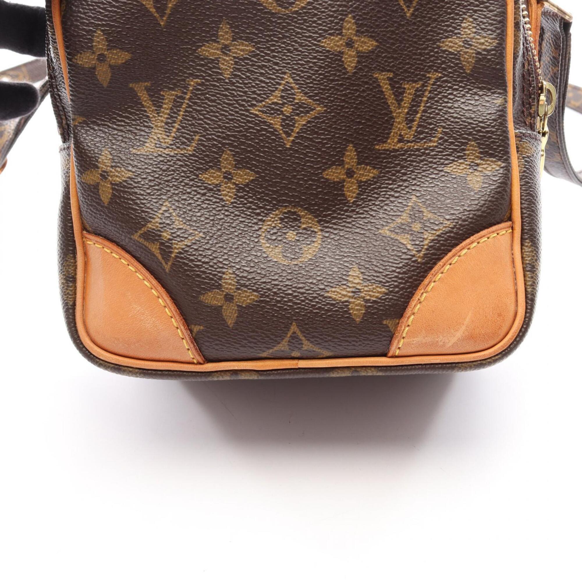 Louis Vuitton Brown Coated Canvas Pvc Monogram Leather Handbag Shoulder Bag (Pre-Owned)