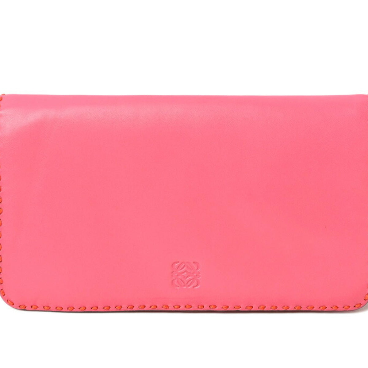 Loewe Pink Leather Clutch Bag Pouch (Pre-Owned)