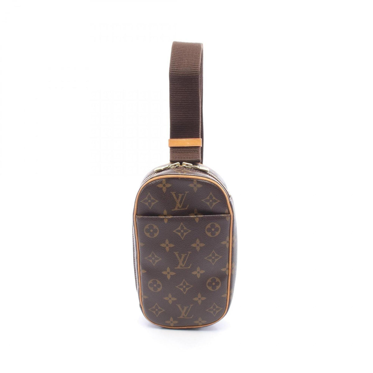 Louis Vuitton Brown Coated Canvas Pvc Monogram Leather Fanny Pack Handbag Sling Bag (Pre-Owned)