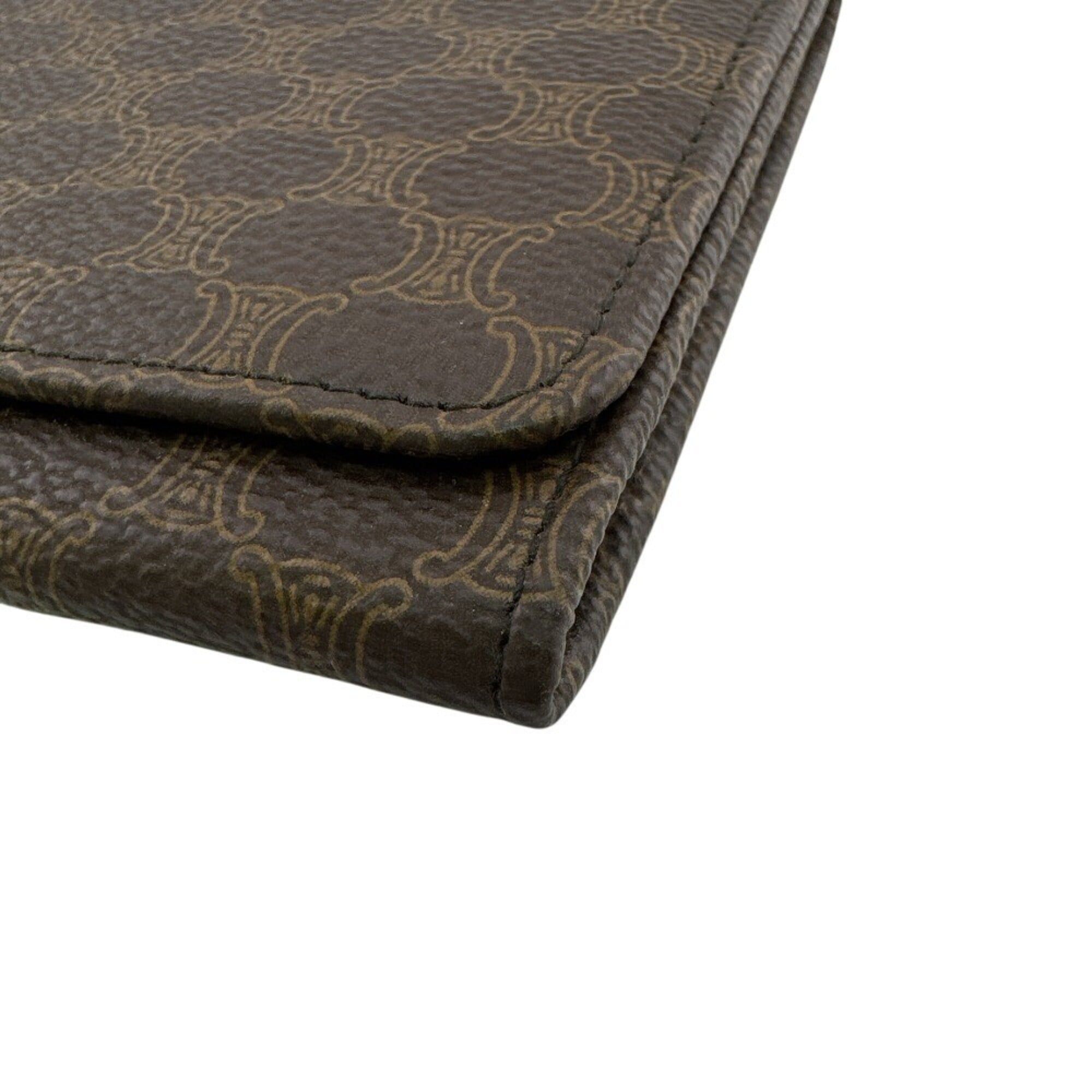 Celine Macadam Brown Pvc Long Wallet (Bi-Fold) (Pre-Owned)