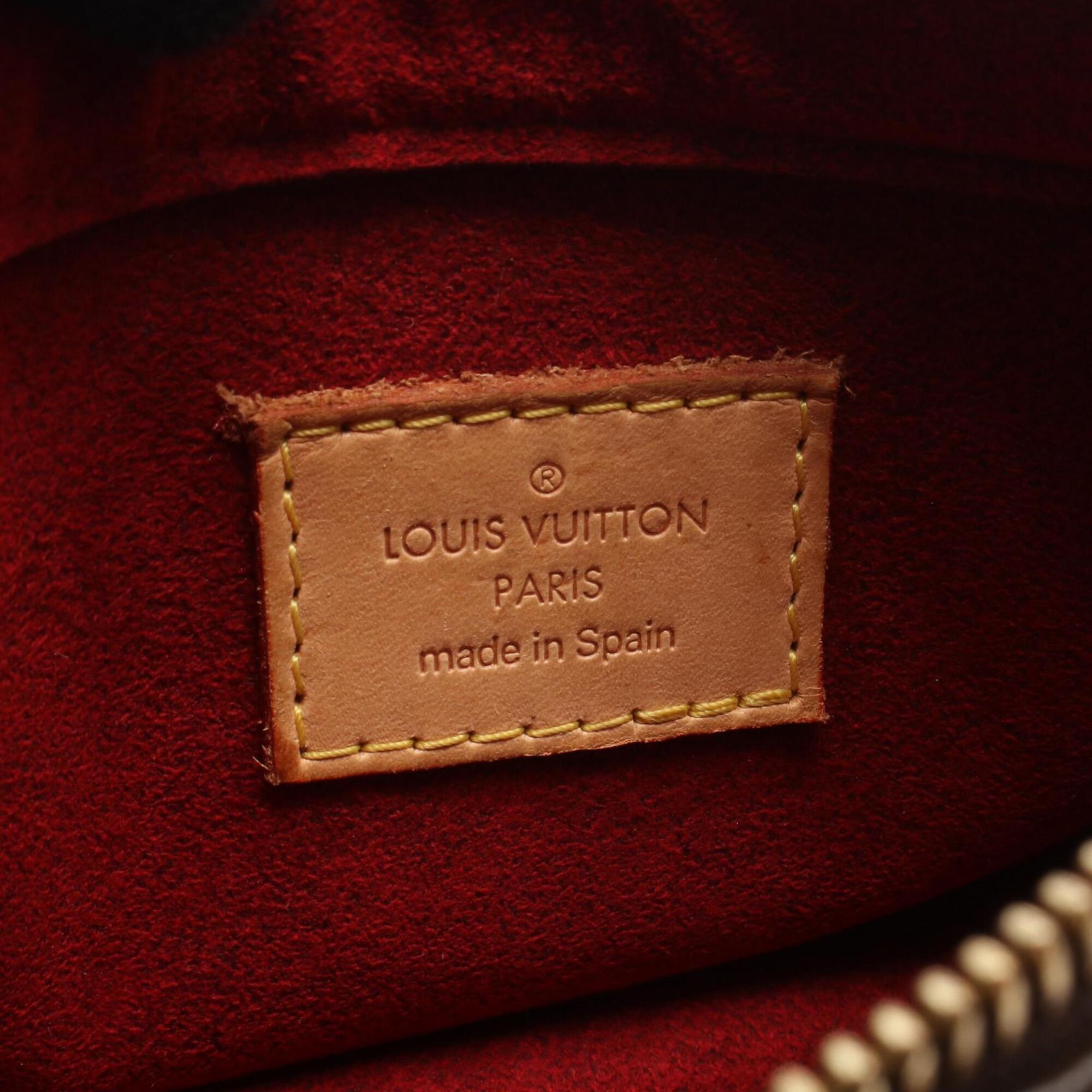 Louis Vuitton Brown Monogram Coated Canvas Leather Handbag Shoulder Bag (Pre-Owned)