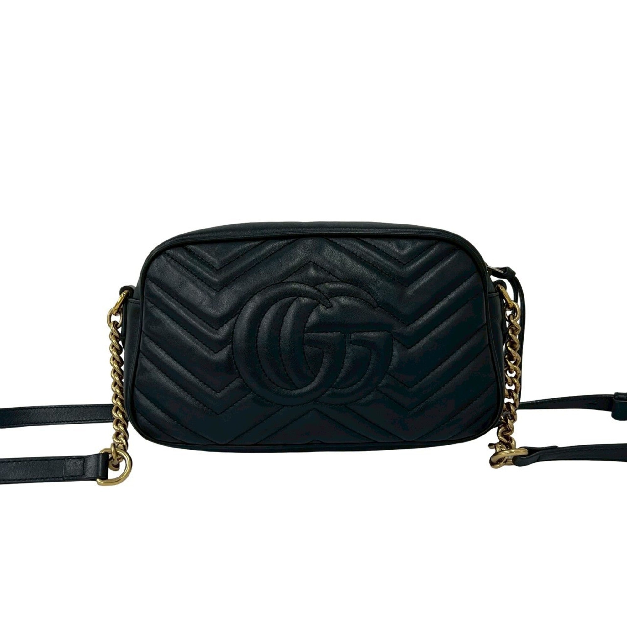 Gucci Black Leather Pochette Shoulder Bag (Pre-Owned)
