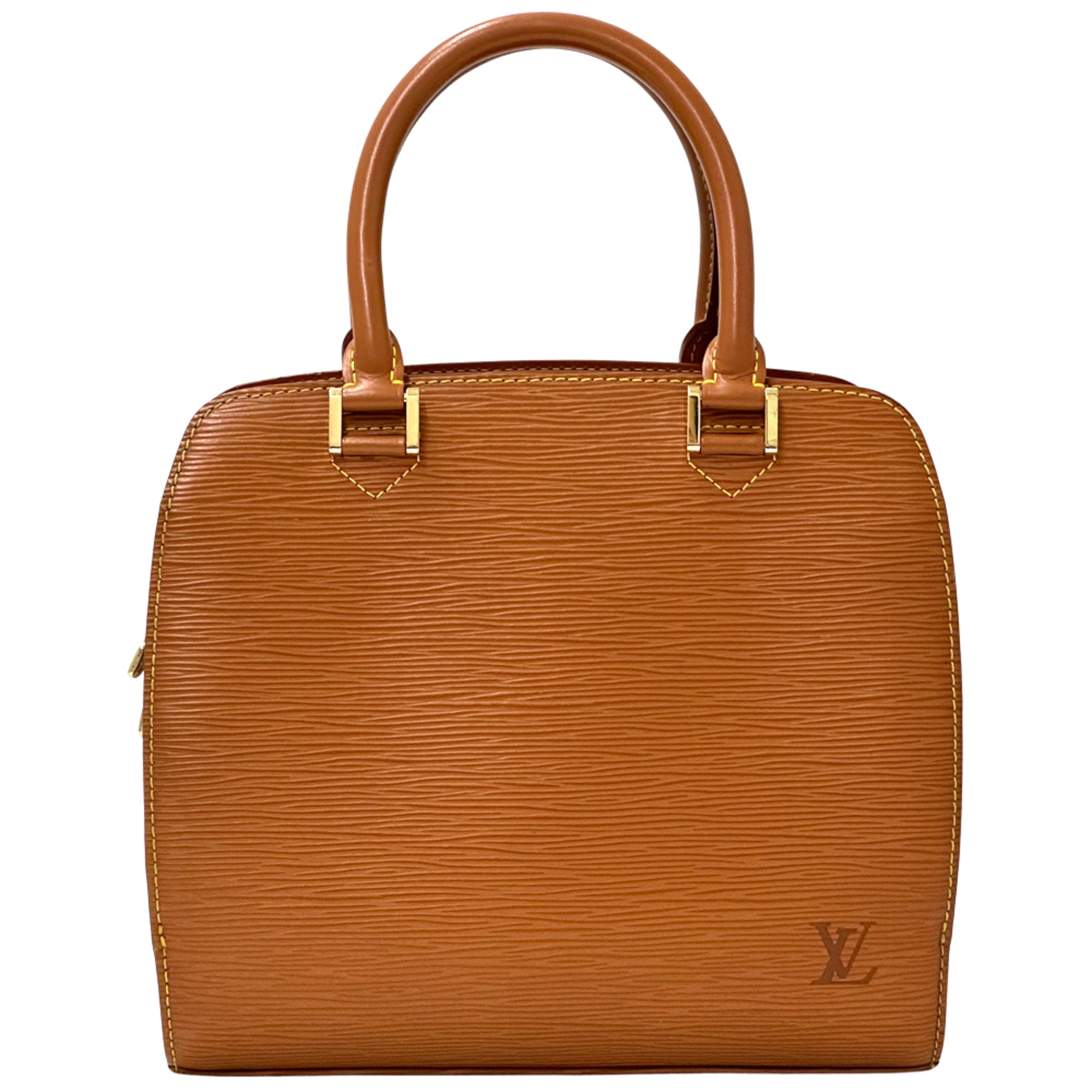Louis Vuitton Brown Gold Cipango Epi Leather Handbag (Pre-Owned)