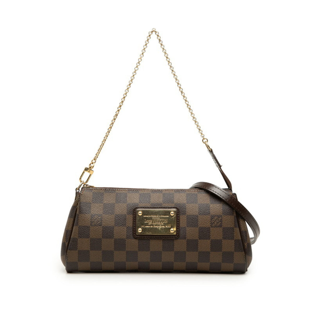 Louis Vuitton Brown Damier Canvas Pvc Leather Handbag Shoulder Bag (Pre-Owned)