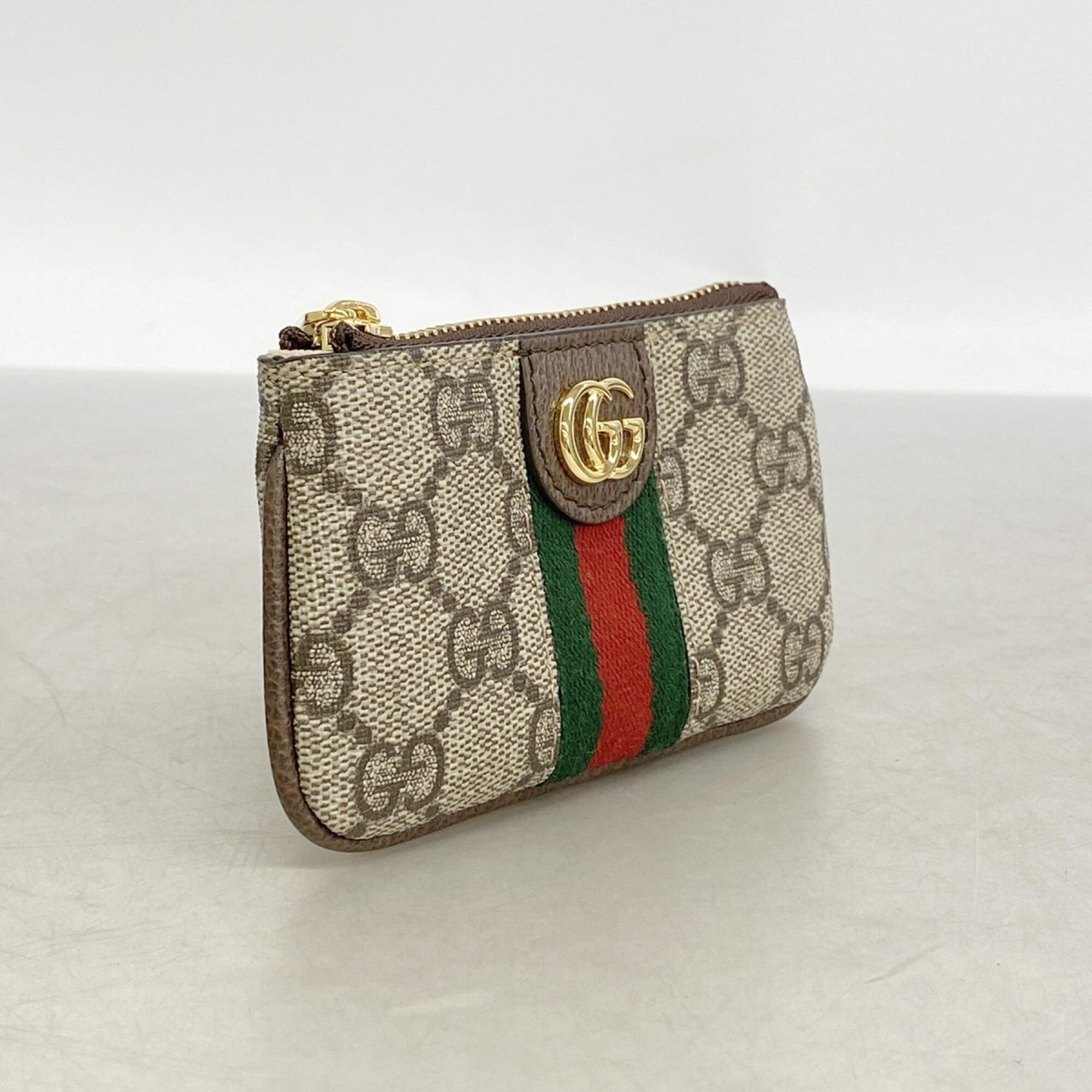 Gucci Brown Pvc Coin Purse/Coin Case (Pre-Owned)