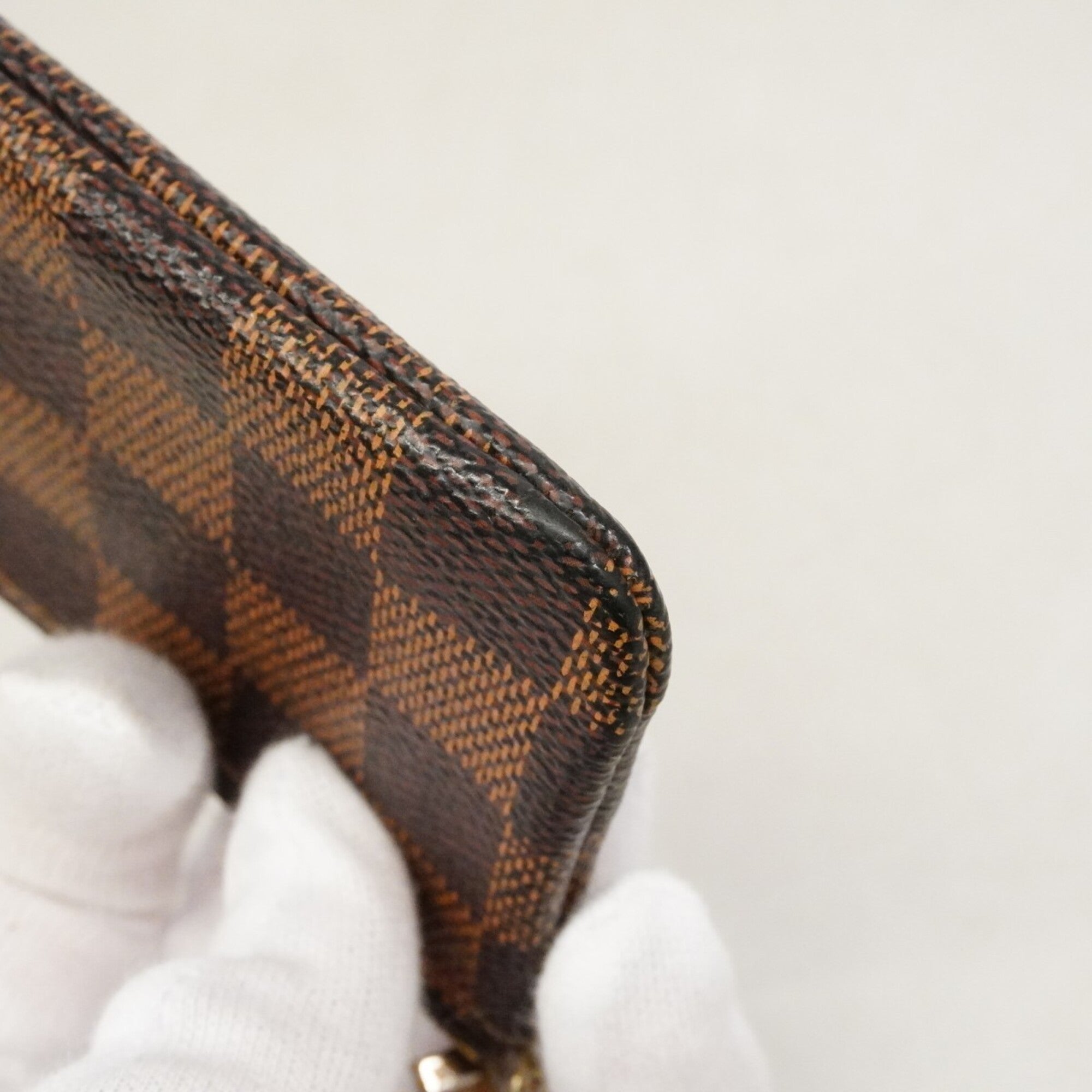 Louis Vuitton Ebene Coin Purse/Coin Case (Pre-Owned)