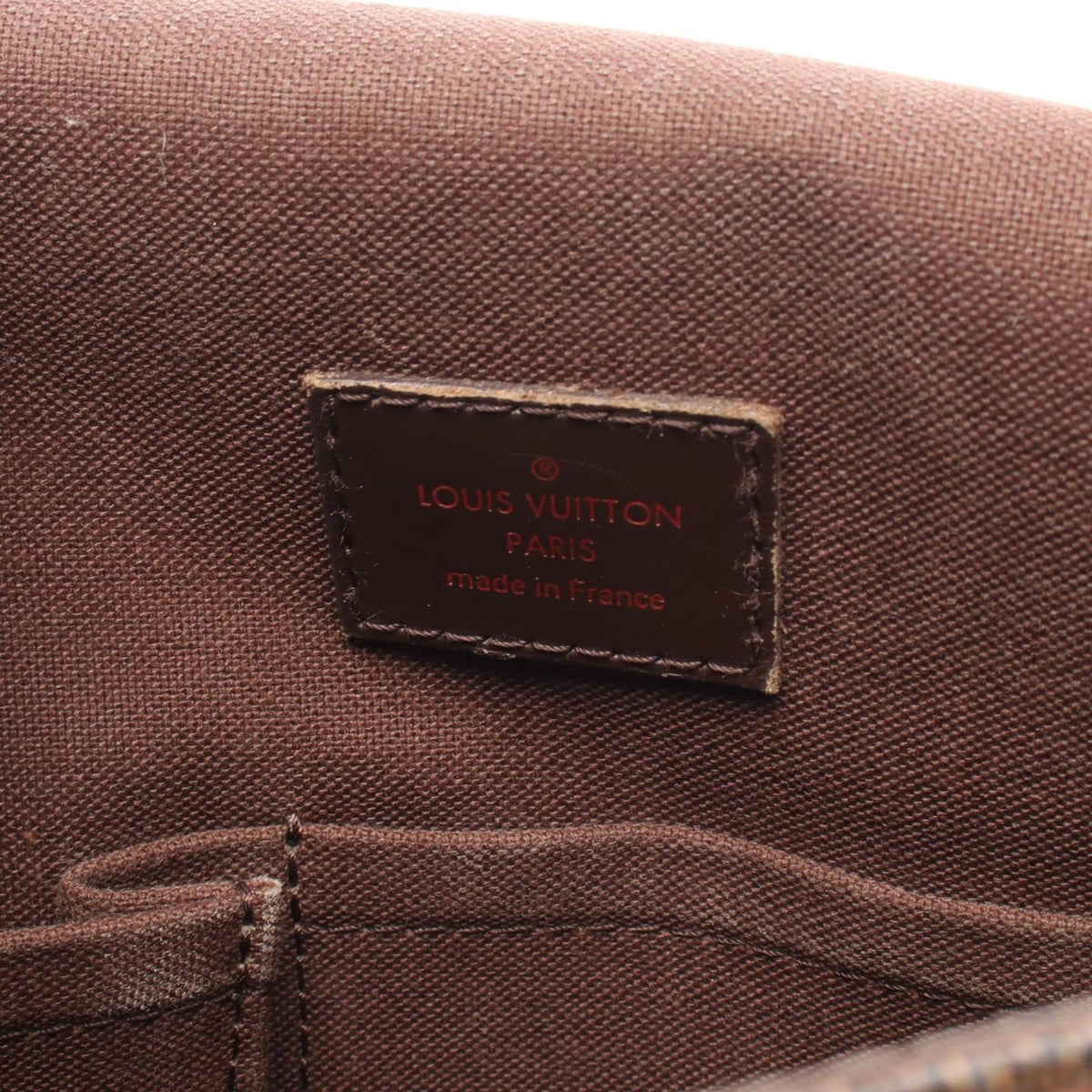 Louis Vuitton Brown Damier Canvas Coated Canvas Leather Handbag Shoulder Bag (Pre-Owned)