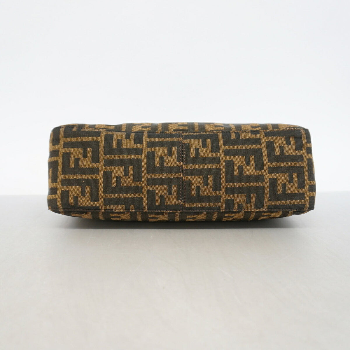 Fendi Brown Nylon Canvas Shoulder Bag (Pre-Owned)