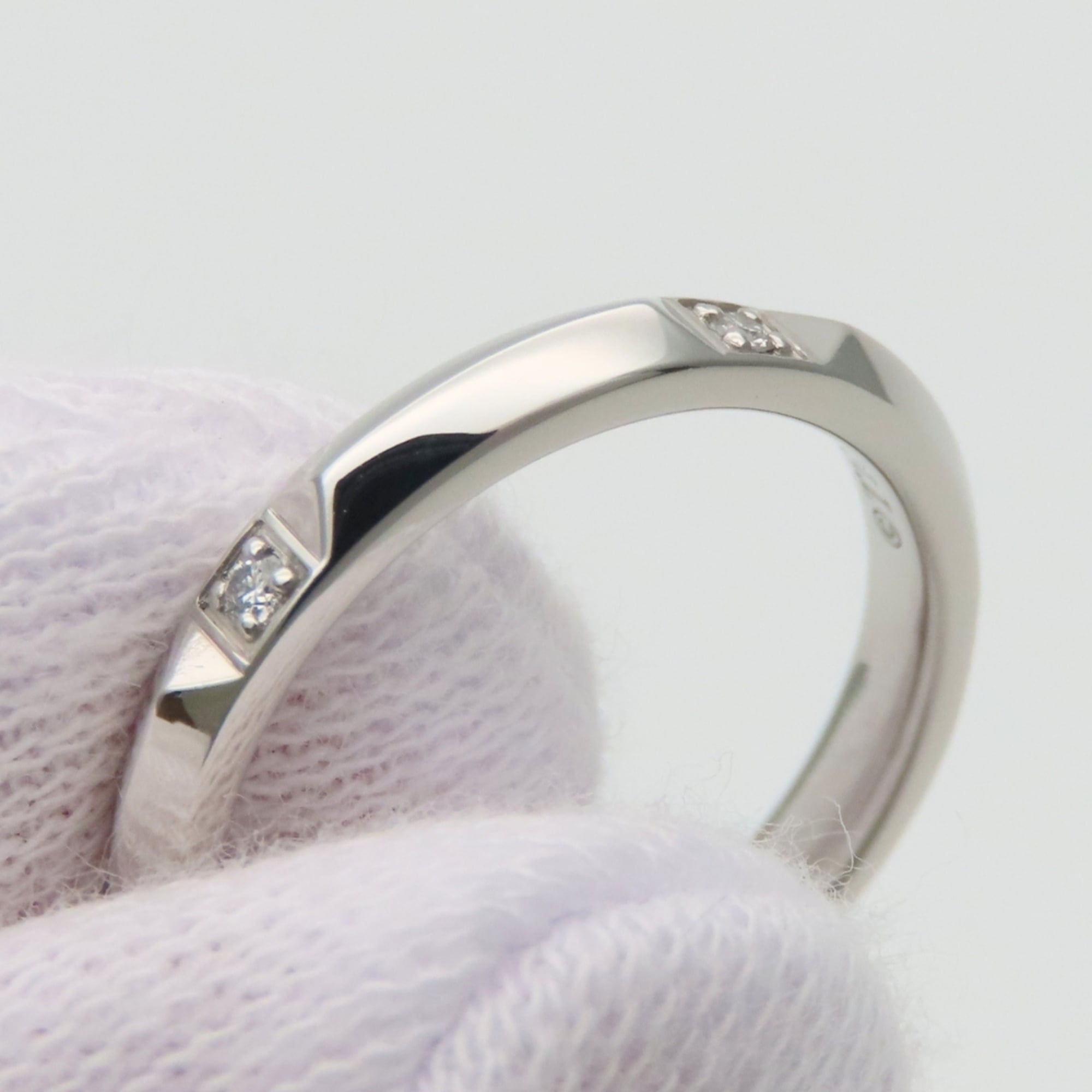 Tiffany Platinum Platinum 950 Band Ring (Pre-Owned)