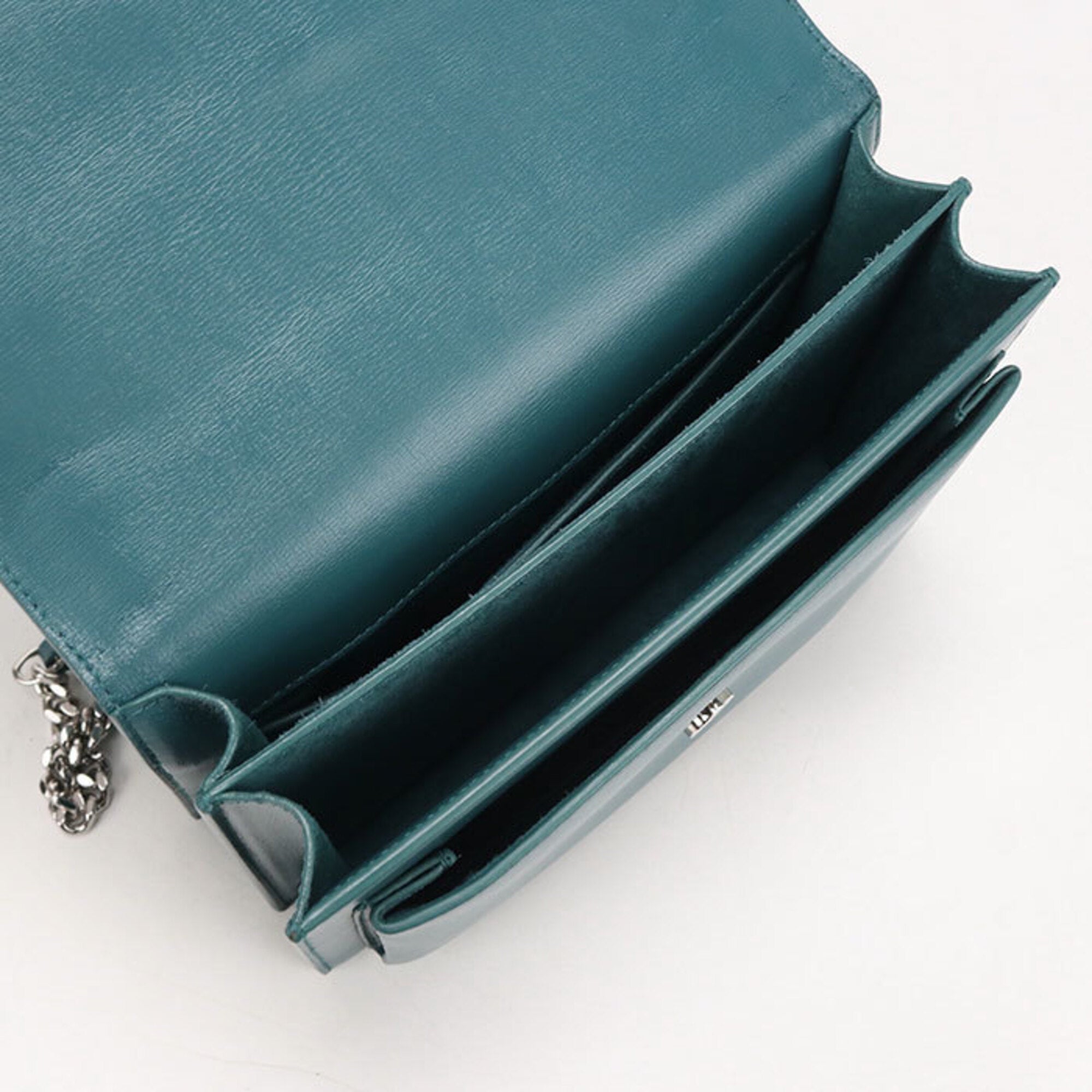 Saint Laurent Green Leather Shoulder Bag (Pre-Owned)