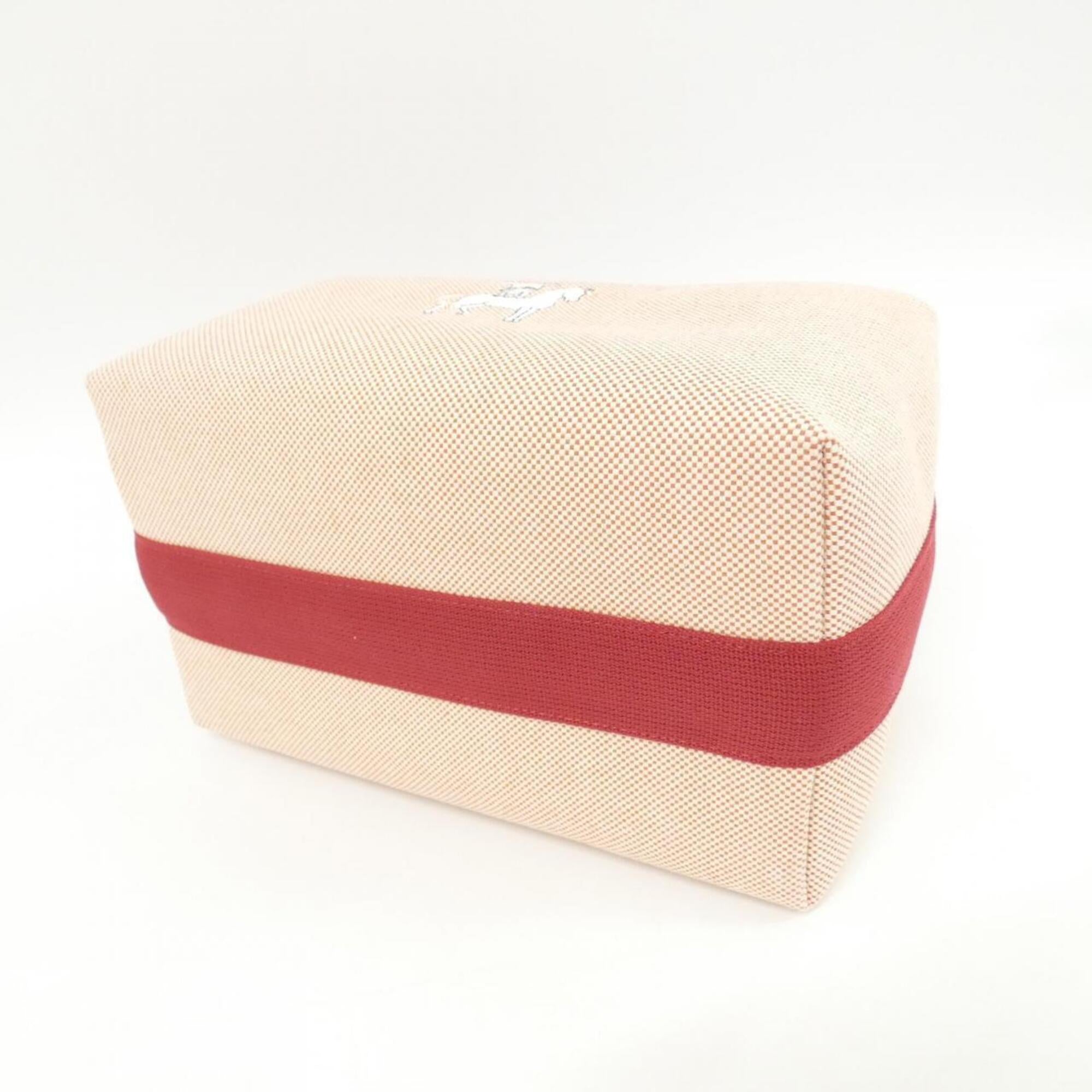Hermes Silver Toile H Handbag (Pre-Owned)