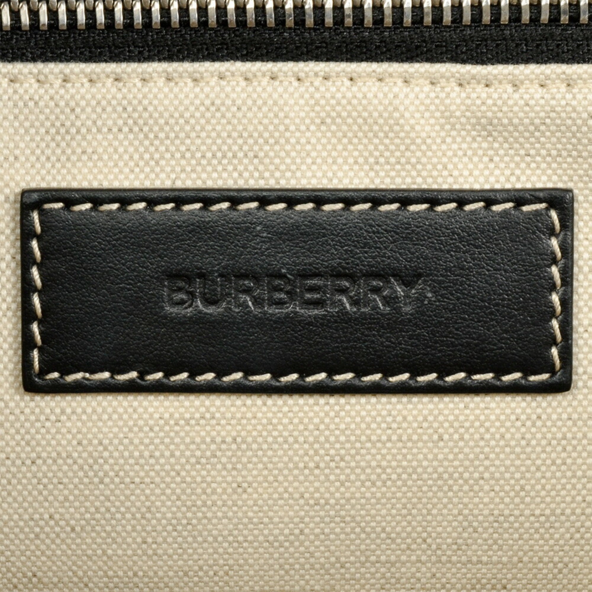 Burberry Black Canvas Shoulder Bag (Pre-Owned)