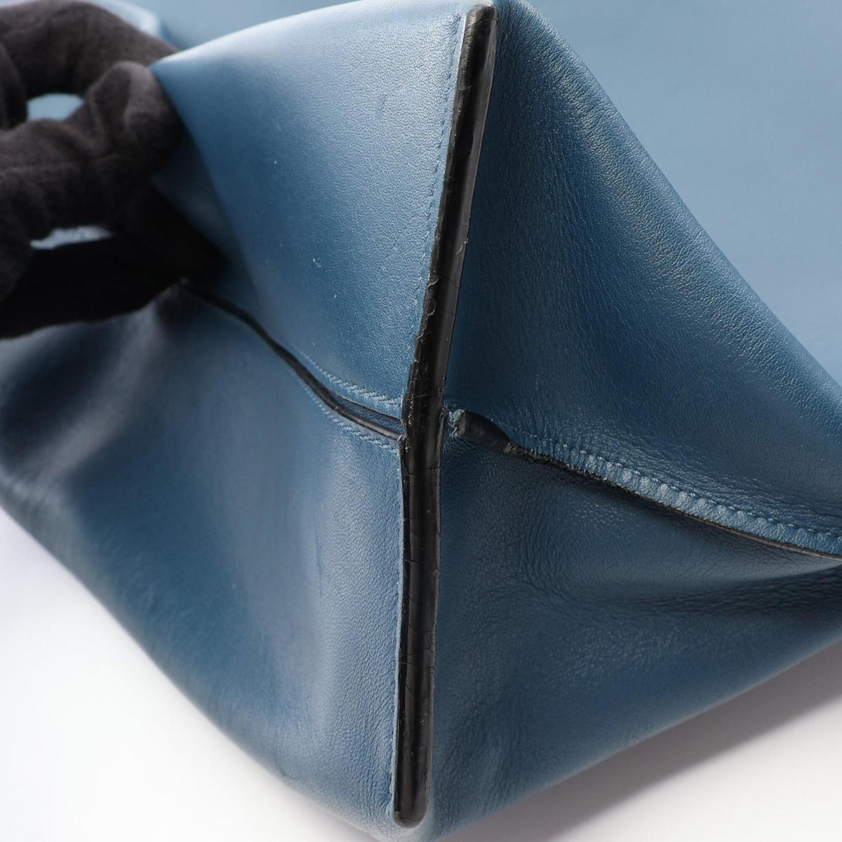 Loewe Blue Leather Handbag Tote Bag (Pre-Owned)