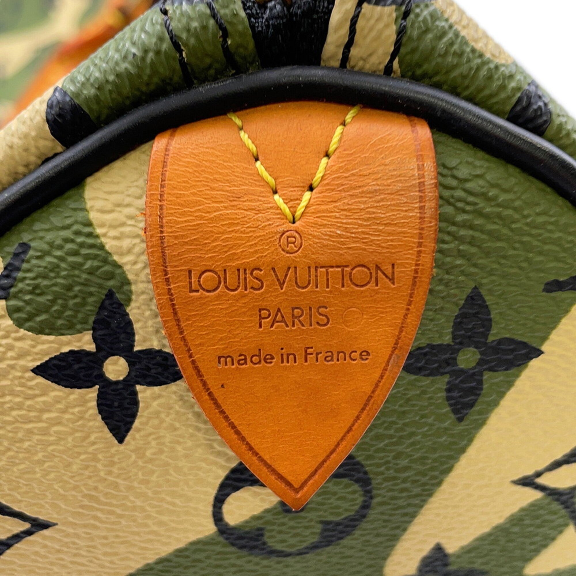 Louis Vuitton Camouflage Khaki Monogram Monogram Handbag (Pre-Owned)