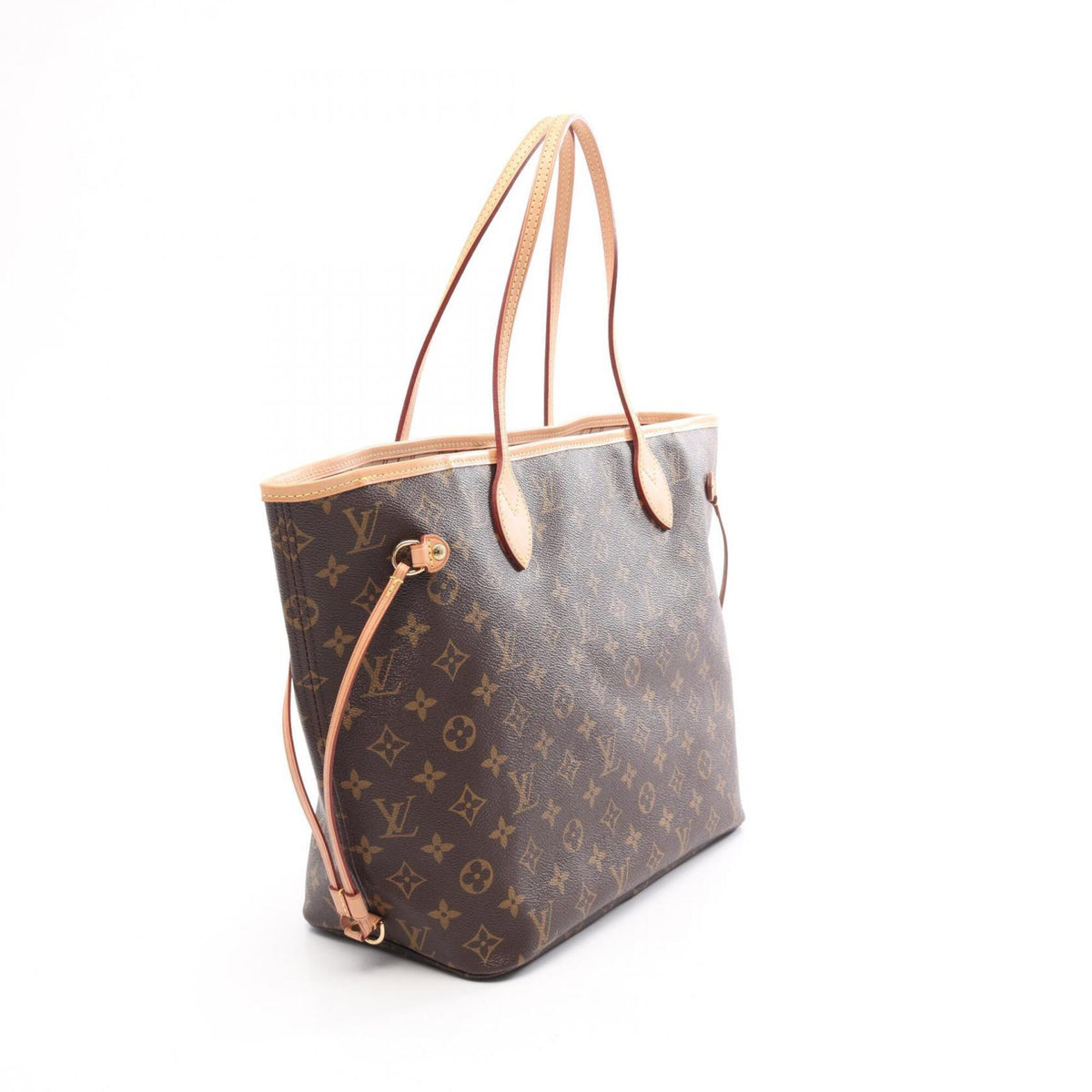 Louis Vuitton Brown Monogram Coated Canvas Leather Handbag Tote Bag (Pre-Owned)