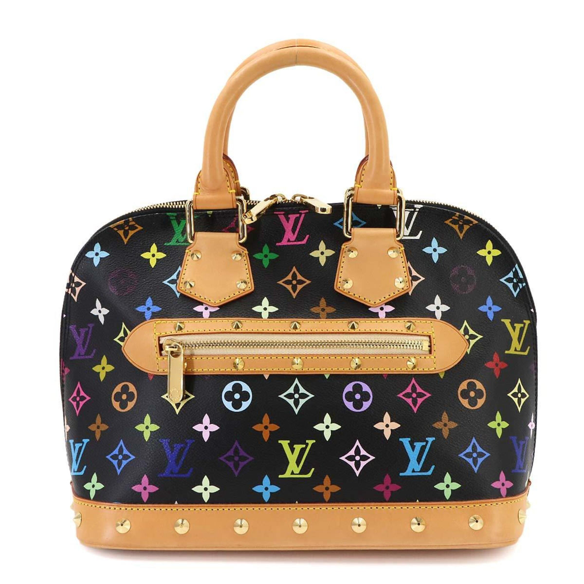 Louis Vuitton Multi-Color Noir Monogram Multicolore Canvas Handbag (Pre-Owned)