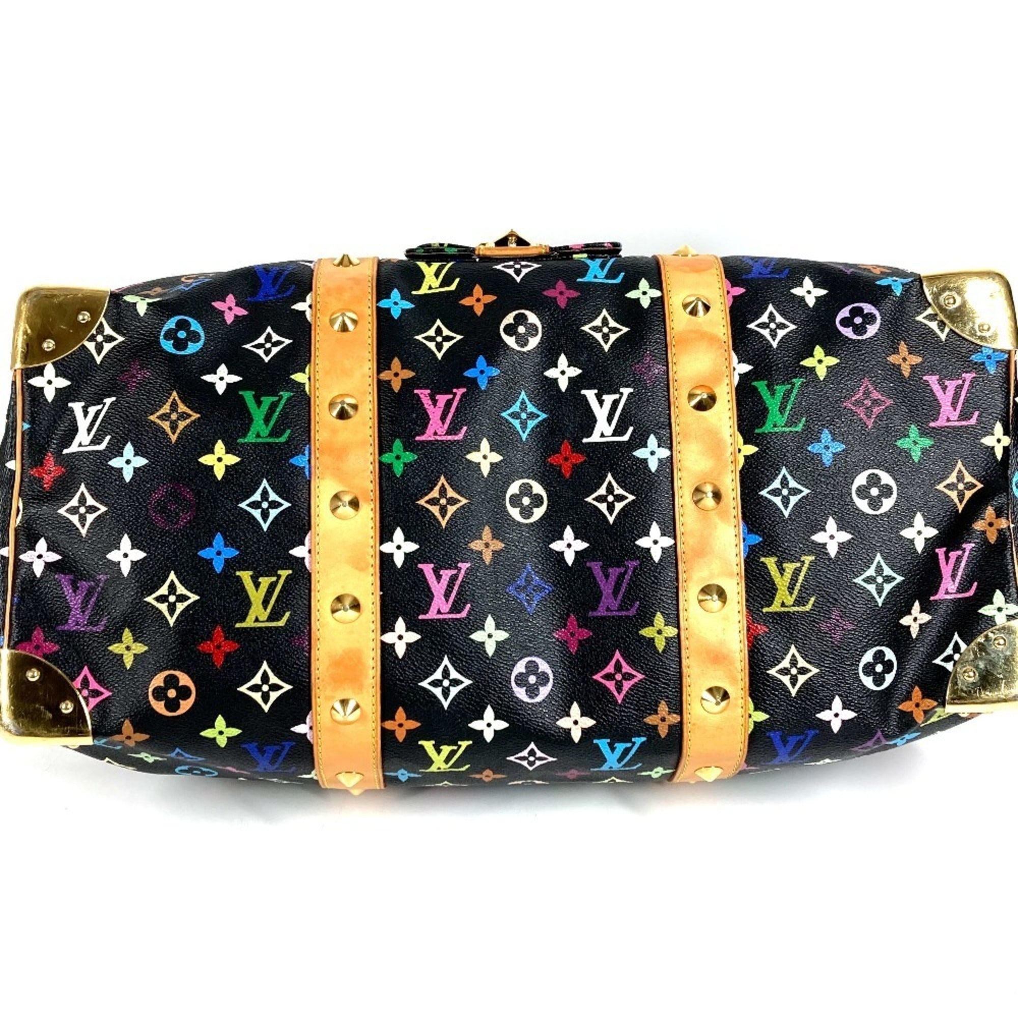 Louis Vuitton Black Monogram Monogram Multicolore Canvas Boston Bag Handbag (Pre-Owned)