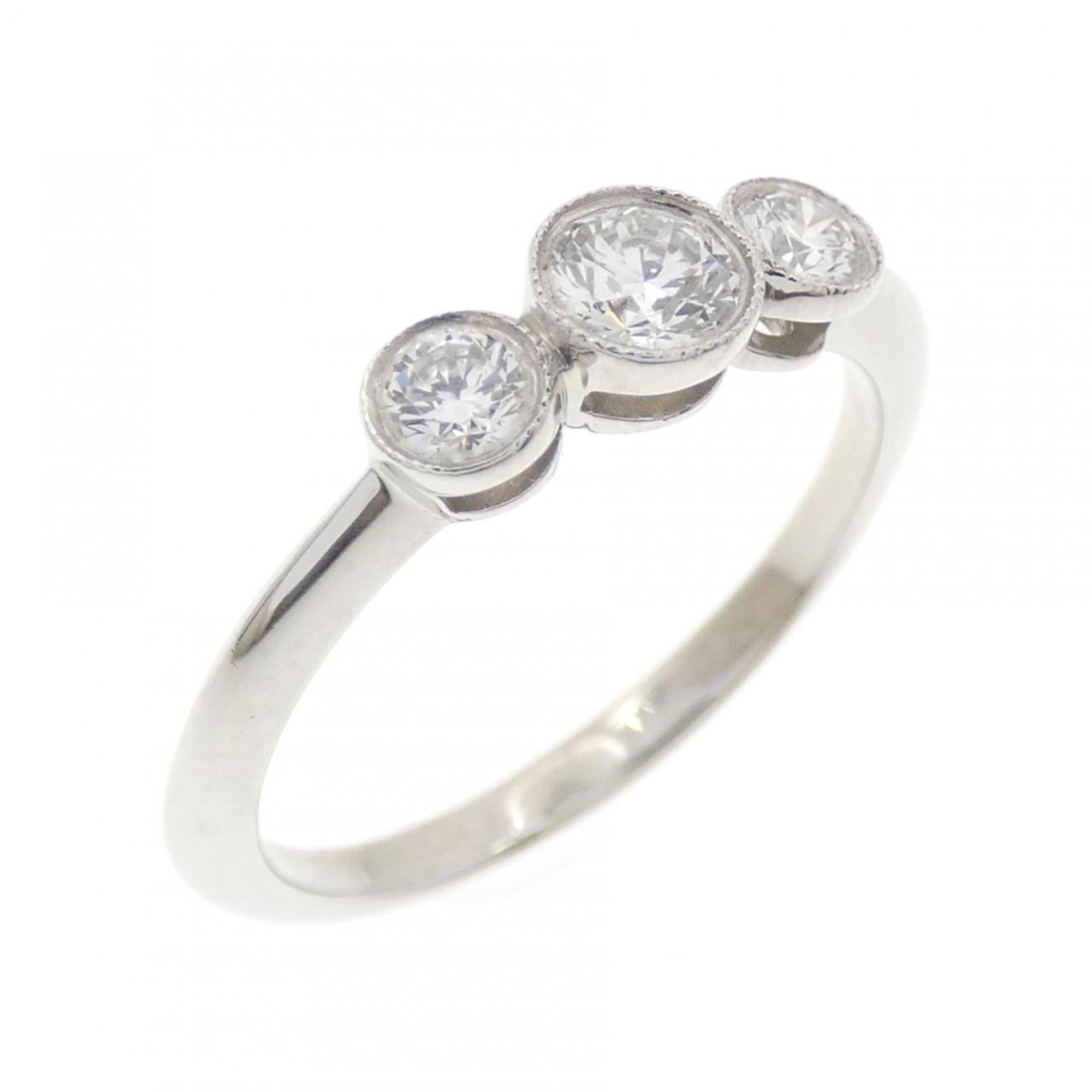 Tiffany Platinum Platinum 950 Band Ring (Pre-Owned)