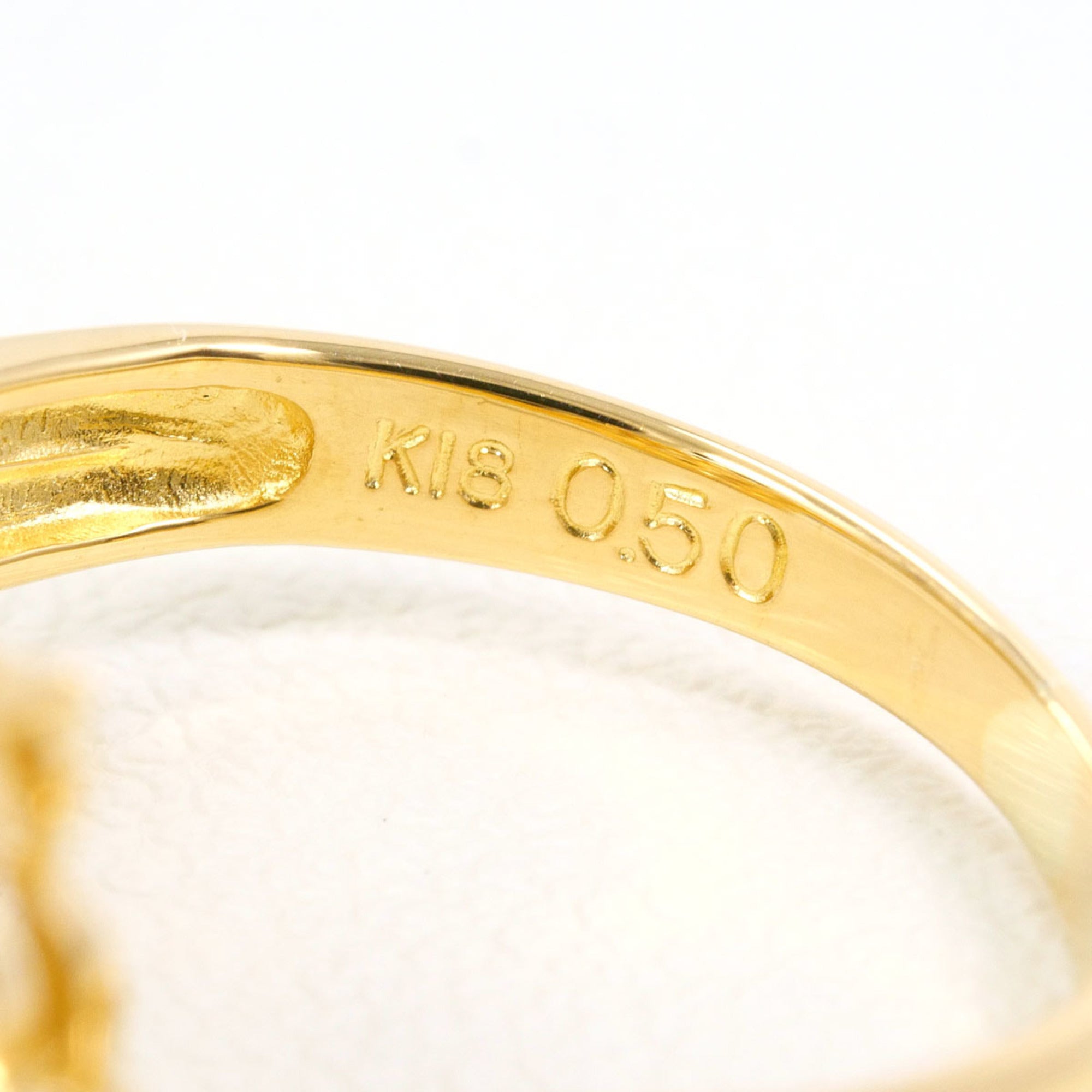 Unbranded Brown Yellow Gold Yellow Gold (18K) Band Ring (Pre-Owned)