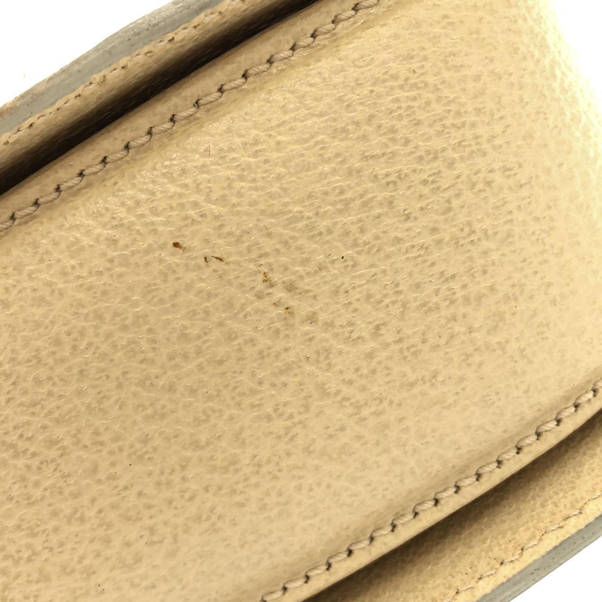 Gucci Ivory Leather Handbag (Pre-Owned)