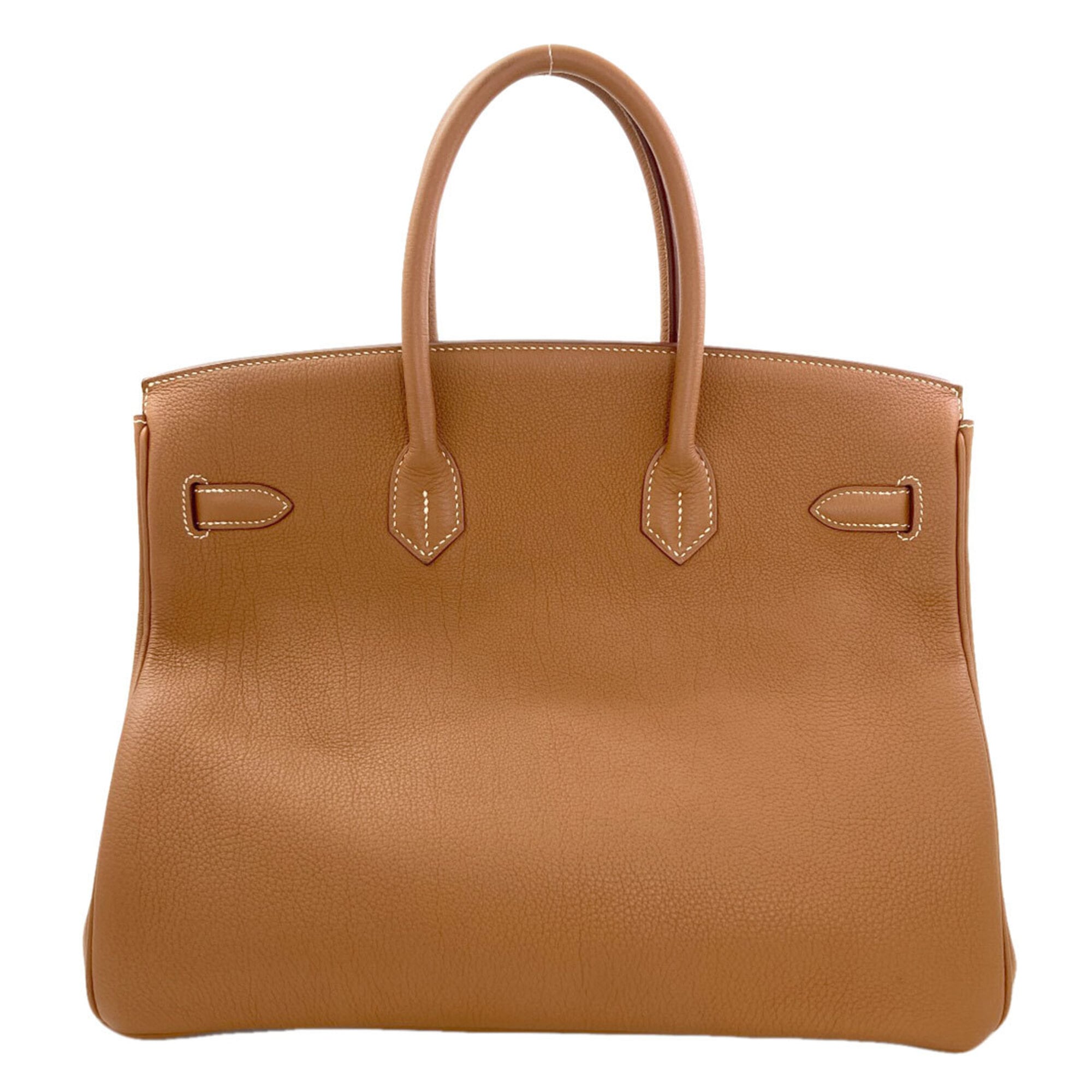 Hermes Gold Togo Leather Handbag (Pre-Owned)