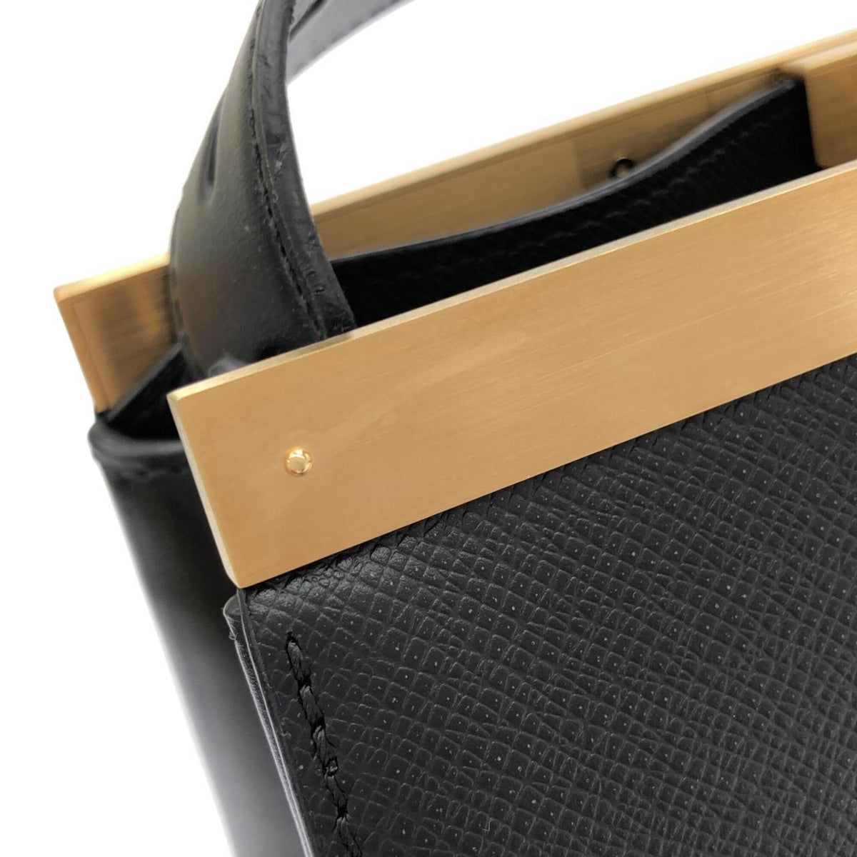 Louis Vuitton Black Leather Handbag (Pre-Owned)