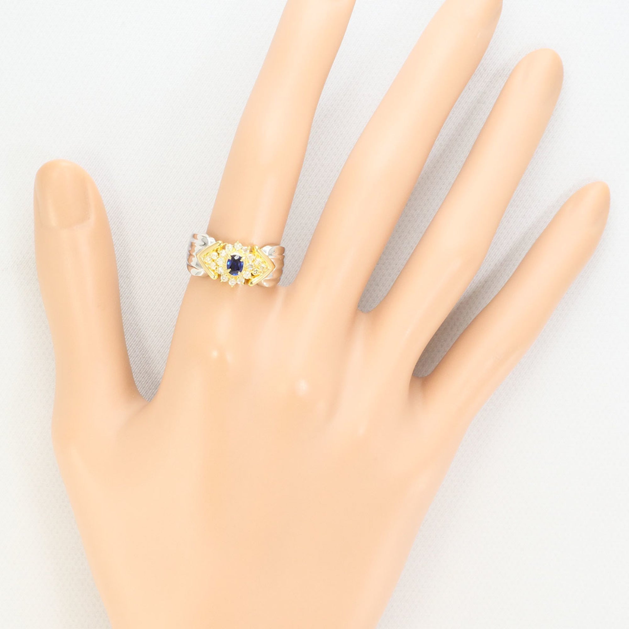Unbranded Platinum Yellow Gold Yellow Gold (18K) Platinum 900 Band Ring (Pre-Owned)