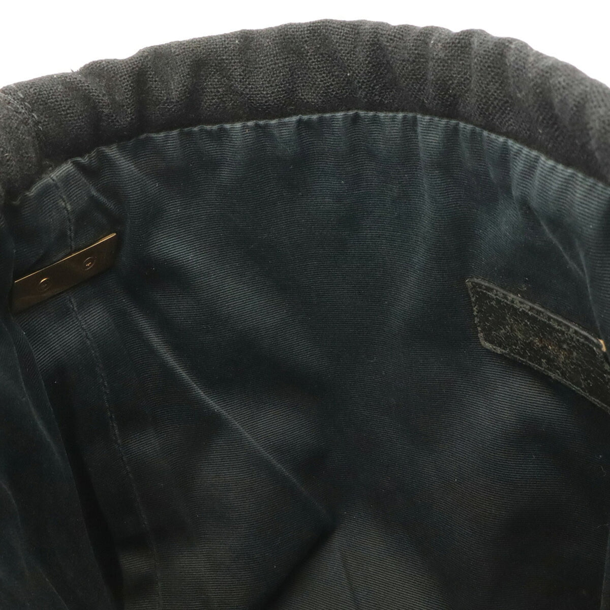 Yves Saint Laurent Black Felt Leather Shoulder Bag (Pre-Owned)