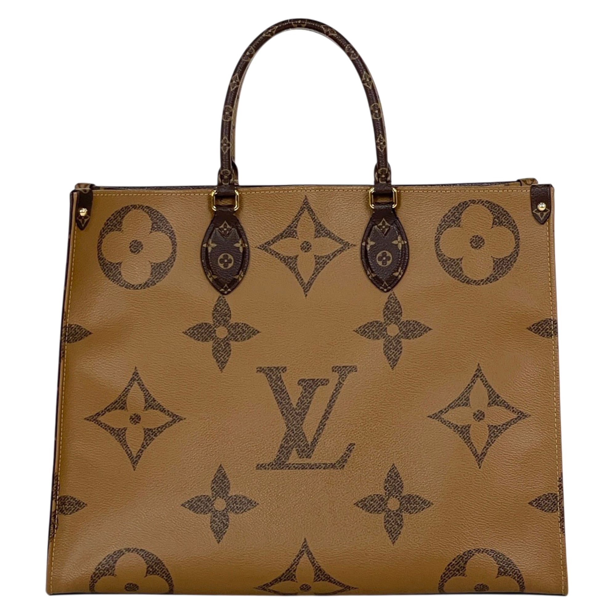 Louis Vuitton Brown Monogram Reverse Shoulder Bag Tote Bag (Pre-Owned)